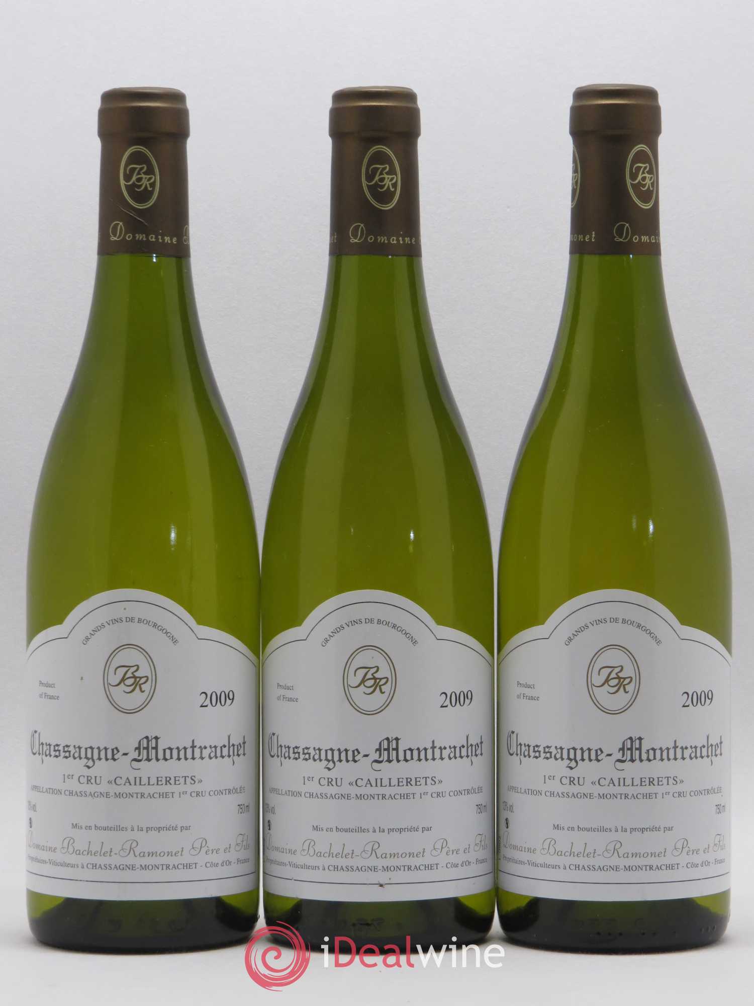Chassagne-Montrachet 1er Cru Caillerets Bachelet-Ramonet (Domaine) 2009 - Lot de 3 bouteilles - 0