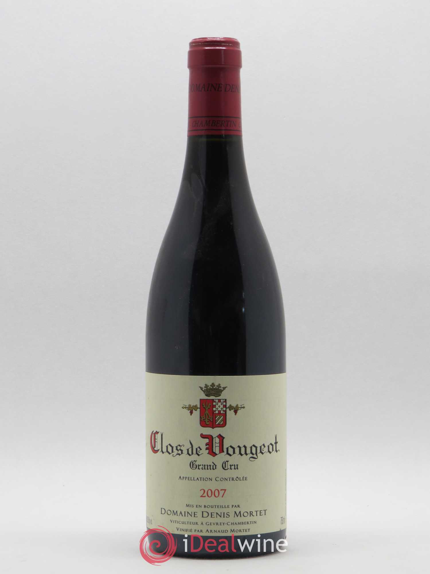 Clos de Vougeot Grand Cru Denis Mortet (Domaine) 2007 - Lot de 1 bouteille - 0