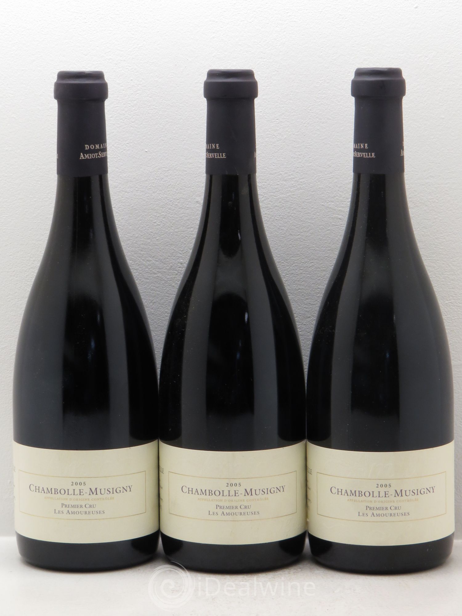Chambolle-Musigny 1er Cru Les Amoureuses Amiot-Servelle 2005 - Lot de 3 bouteilles - 0