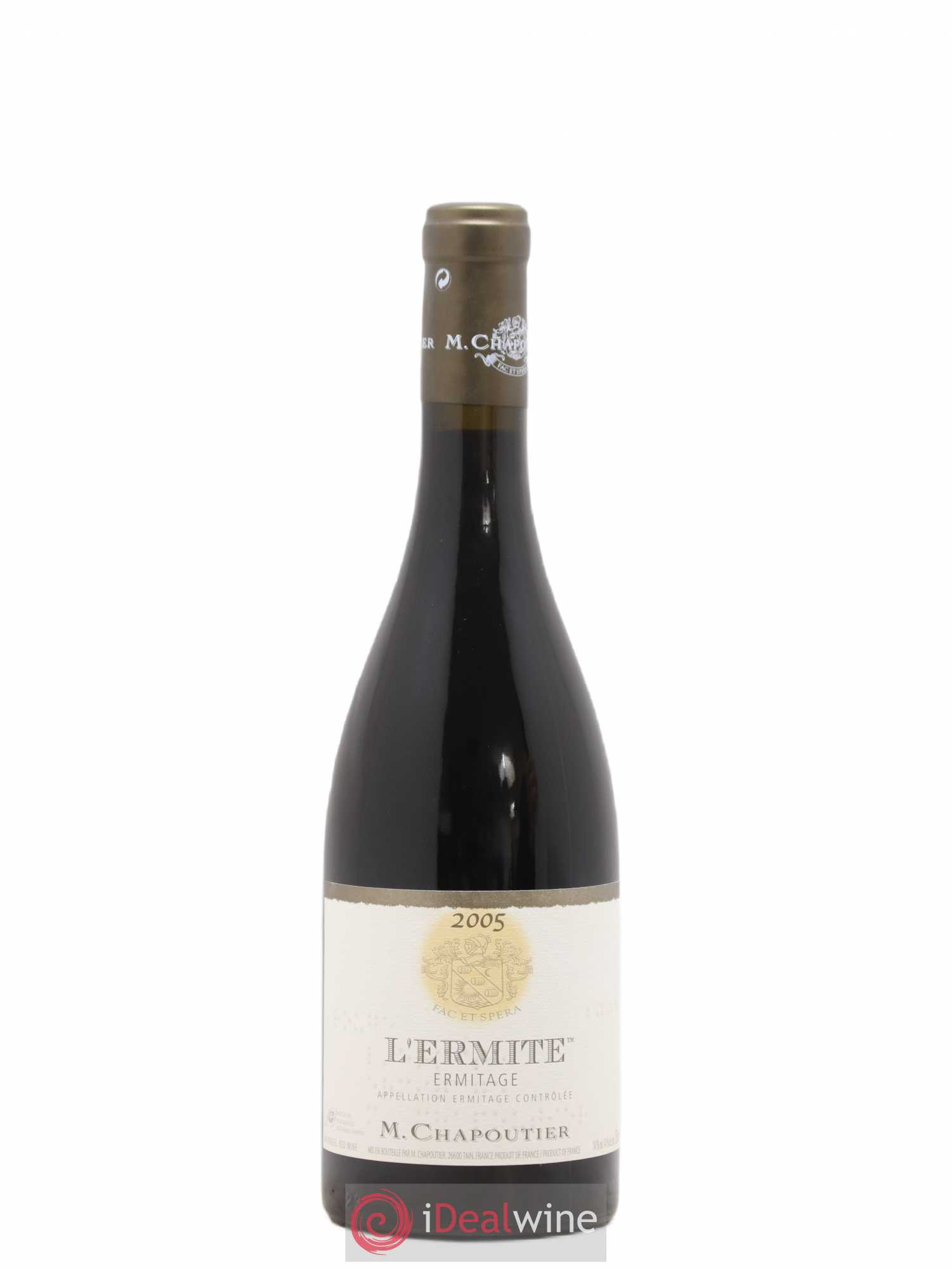Hermitage Ermitage l'Ermite Chapoutier 2005 - Lot de 1 bouteille - 0