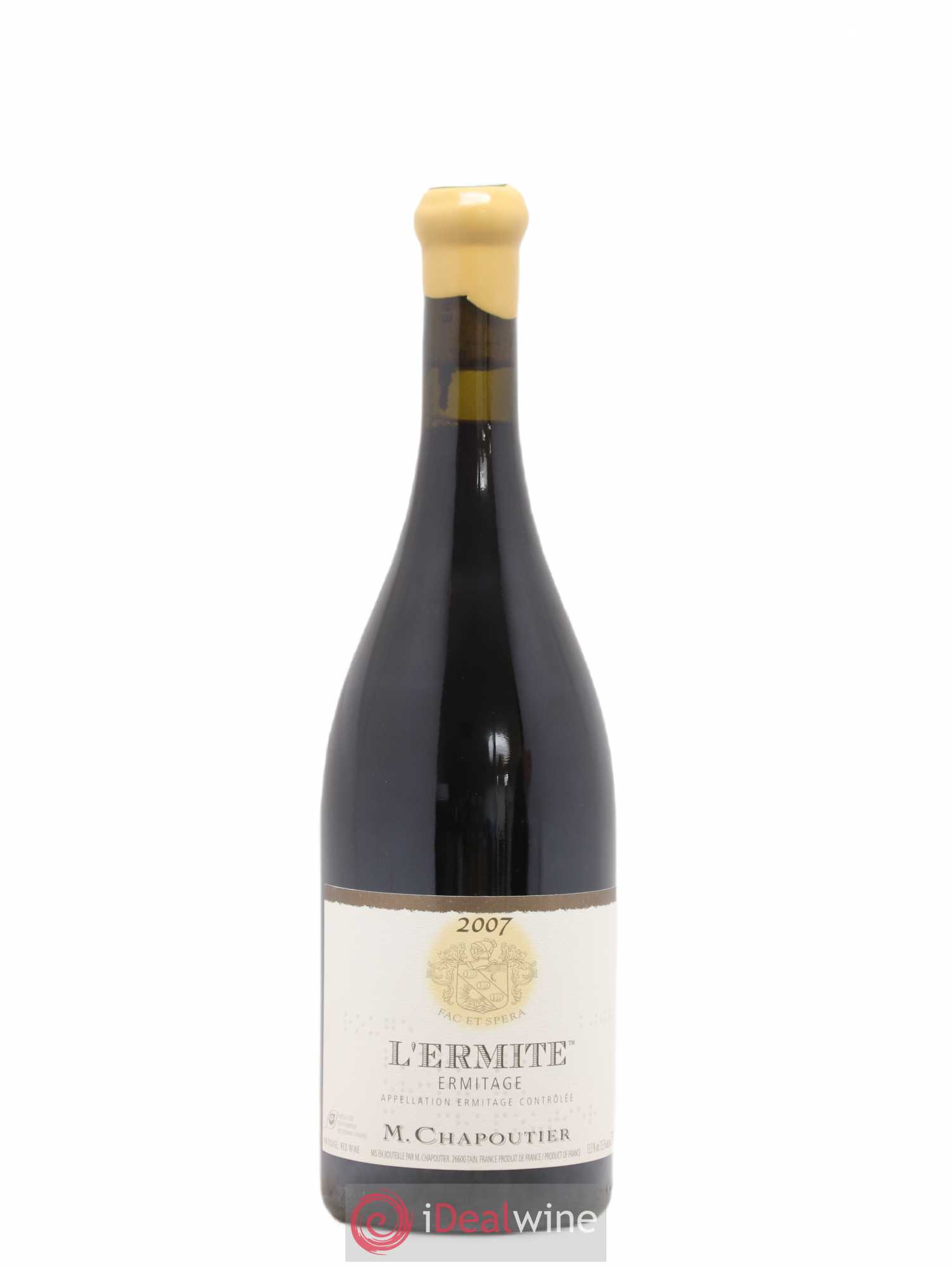 Hermitage Ermitage l'Ermite Chapoutier 2007 - Lot de 1 bouteille - 0