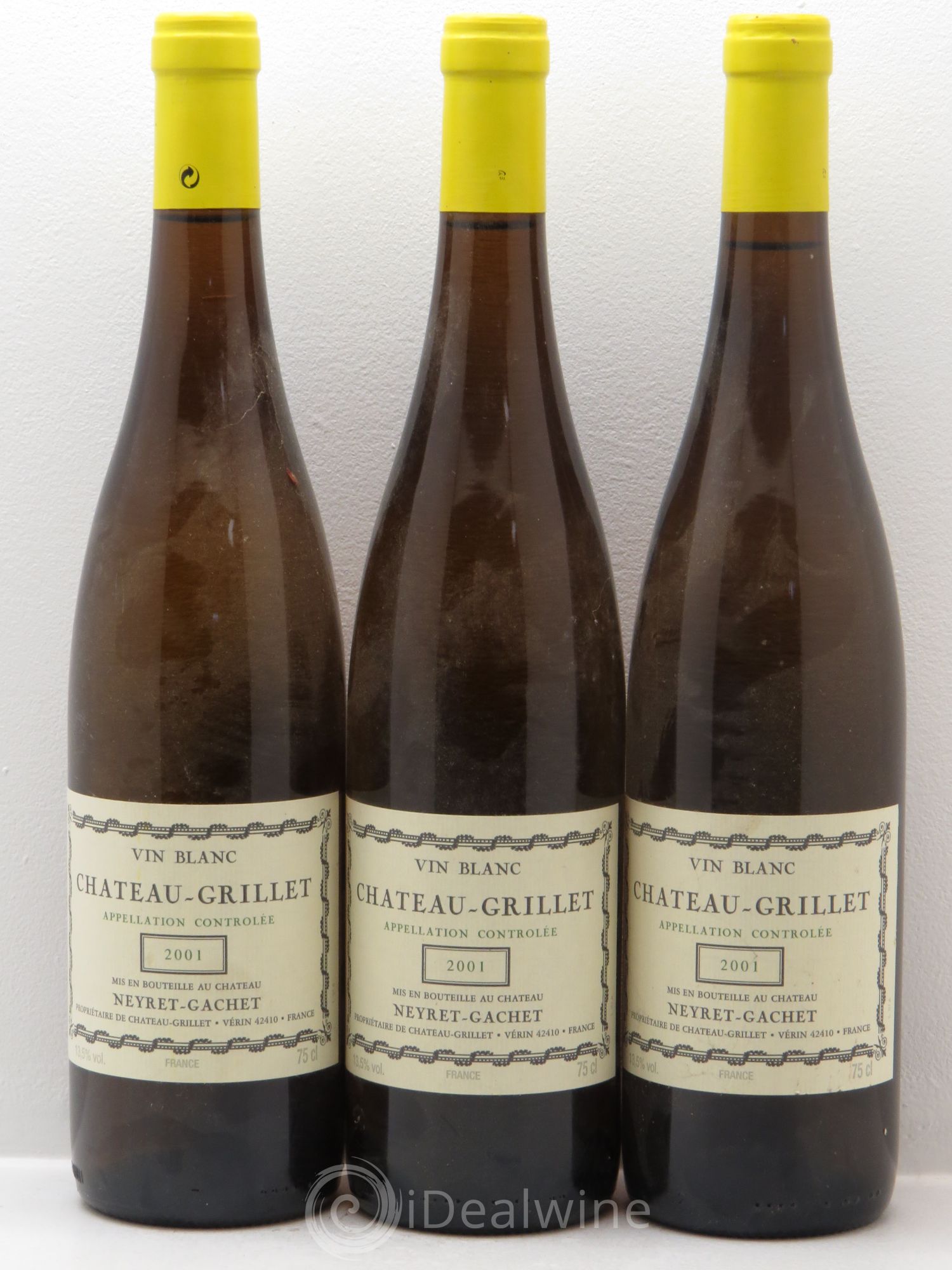 Château Grillet Château-Grillet 2001 - Lot de 3 bouteilles - 0