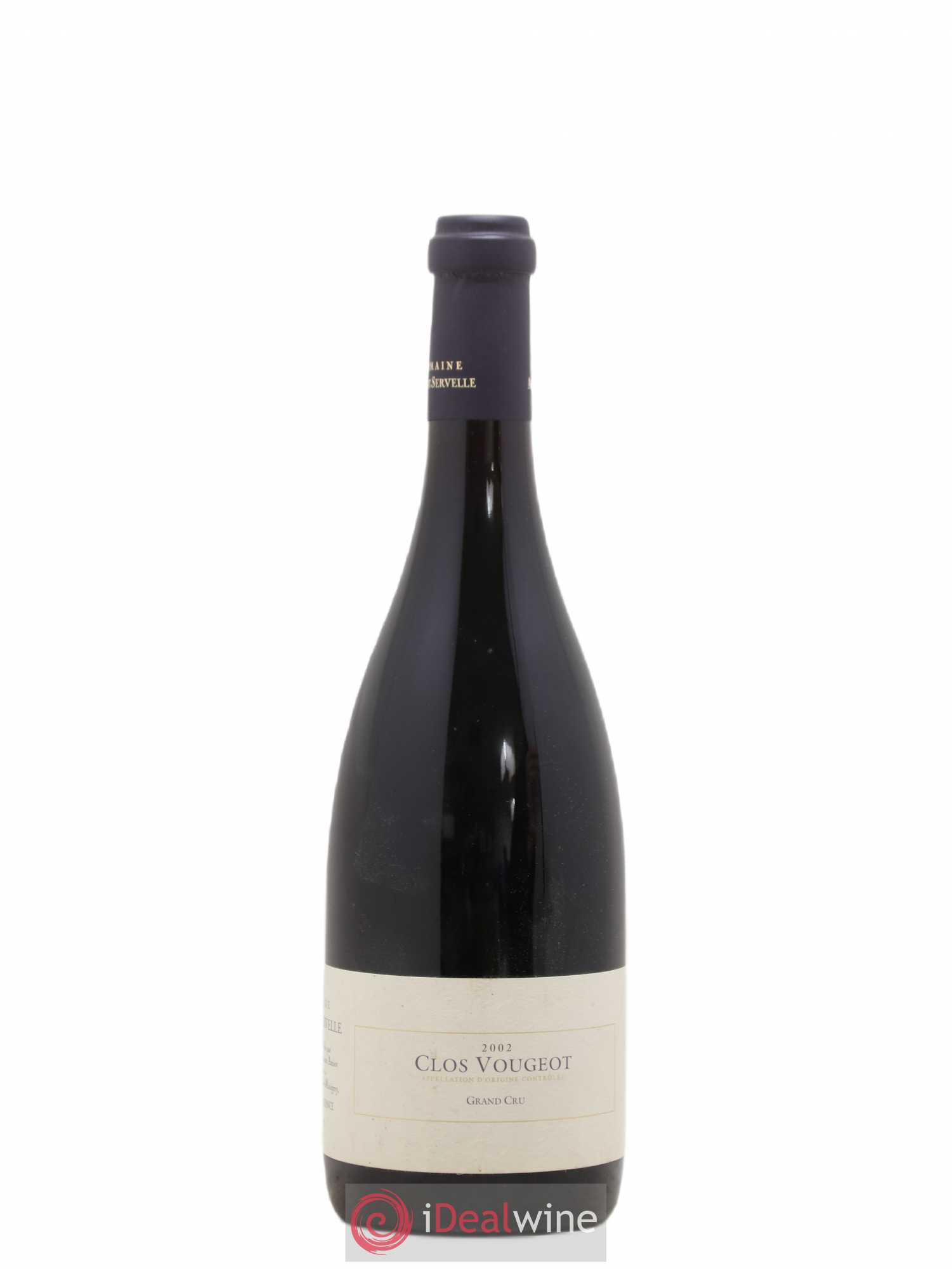 Clos de Vougeot Grand Cru Amiot-Servelle 2002 - Lot de 1 bouteille - 0
