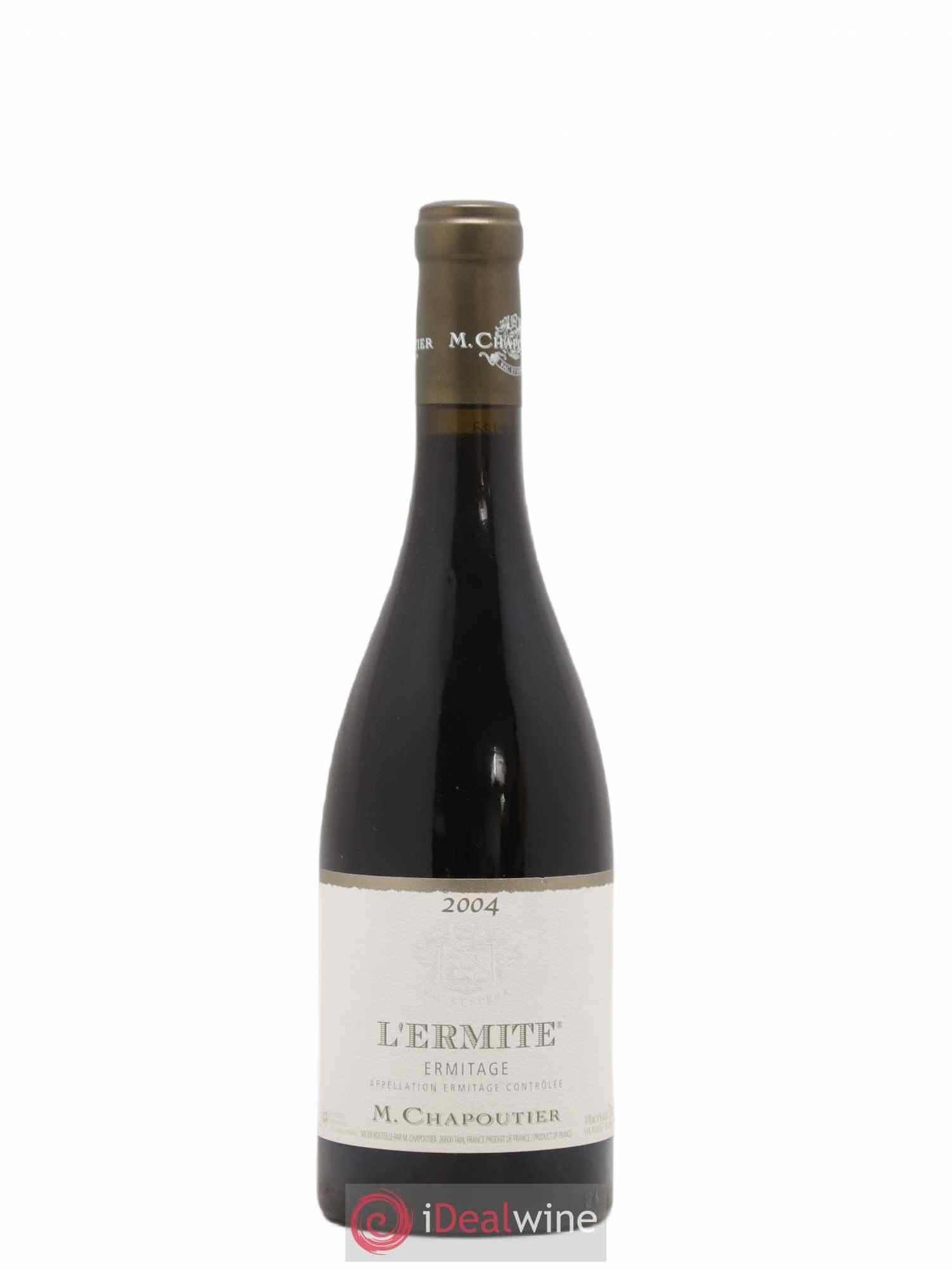 Hermitage Ermitage l'Ermite Chapoutier 2004 - Lot de 1 bouteille - 0