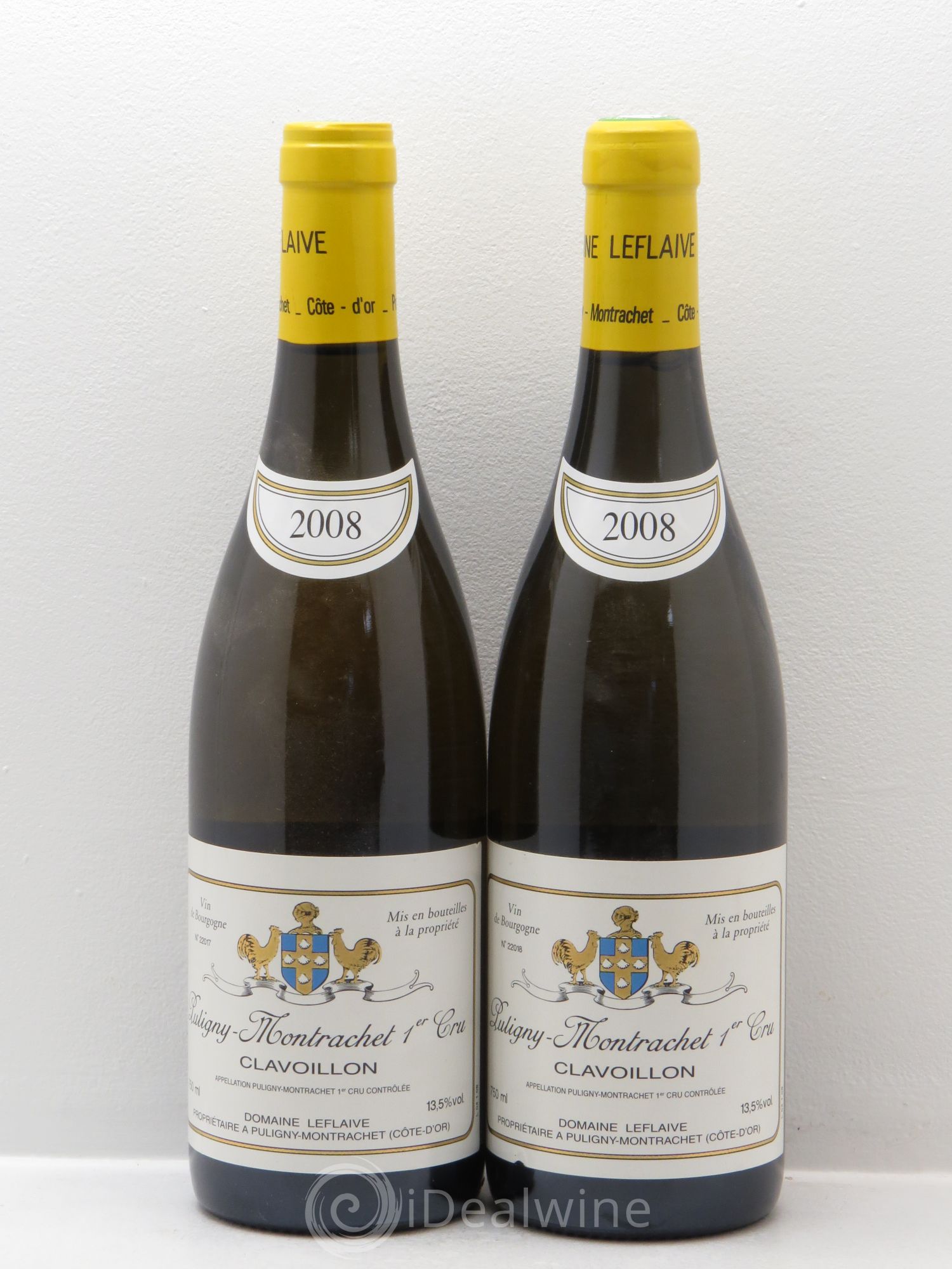 Puligny-Montrachet 1er Cru Clavoillon Leflaive (Domaine) 2008 - Lot de 2 bouteilles - 0