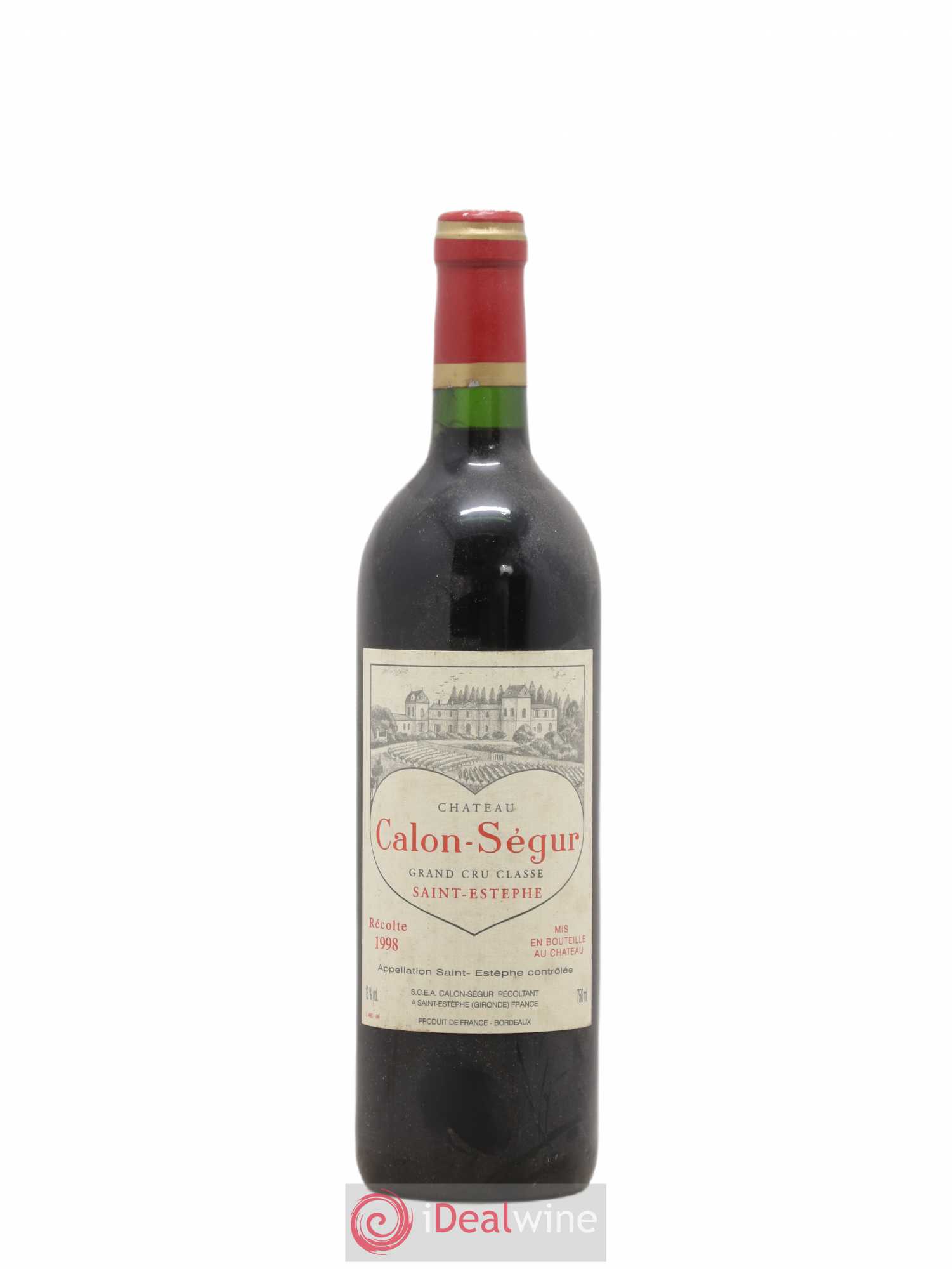 Château Calon Ségur 3ème Grand Cru Classé 1998 - Lot de 1 bouteille - 0