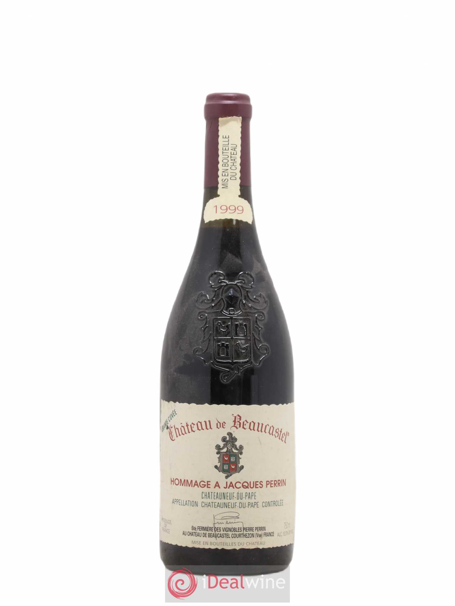 Châteauneuf-du-Pape Château de Beaucastel Hommage à Jacques Perrin Famille Perrin 1999 - Lot de 1 bouteille - 0