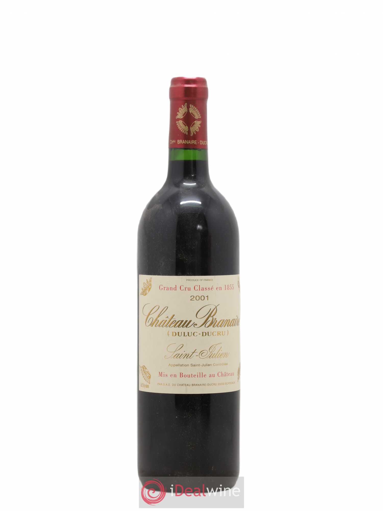 Château Branaire Ducru 4ème Grand Cru Classé 2001 - Lot de 1 bouteille - 0