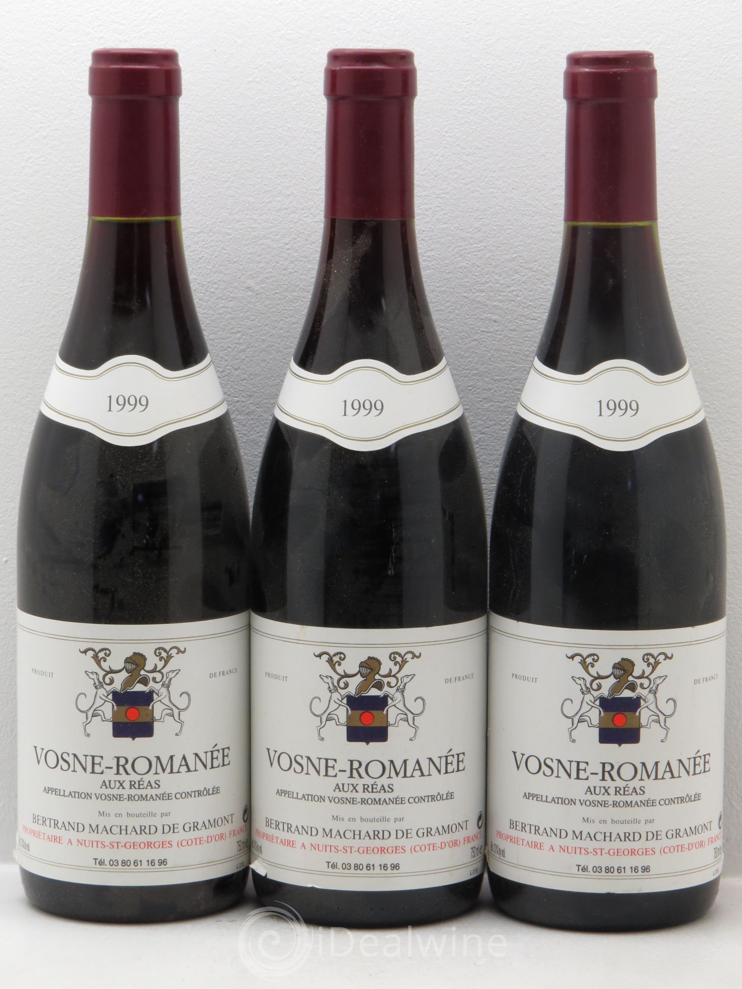 Vosne-Romanée Aux Réas - Machard de Gramont 1999 - Posten von 3 Flaschen - 0