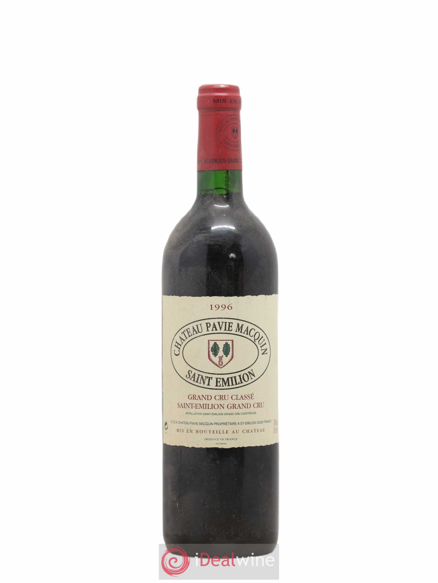 Château Pavie Macquin 1er Grand Cru Classé B 1996 - Lot de 1 bouteille - 0