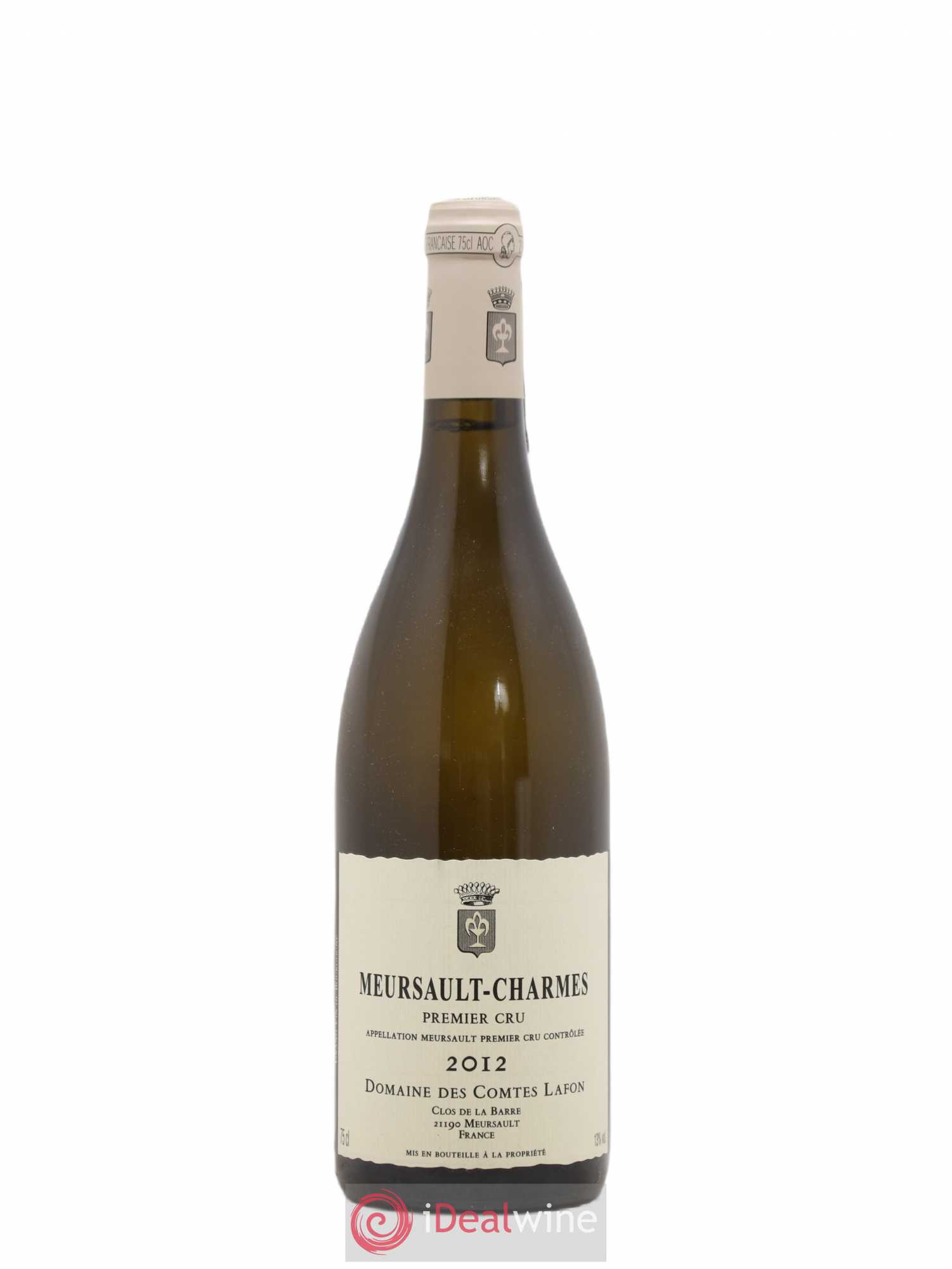 Meursault 1er Cru Charmes Comtes Lafon (Domaine des) 2012 - Lot de 1 bouteille - 0