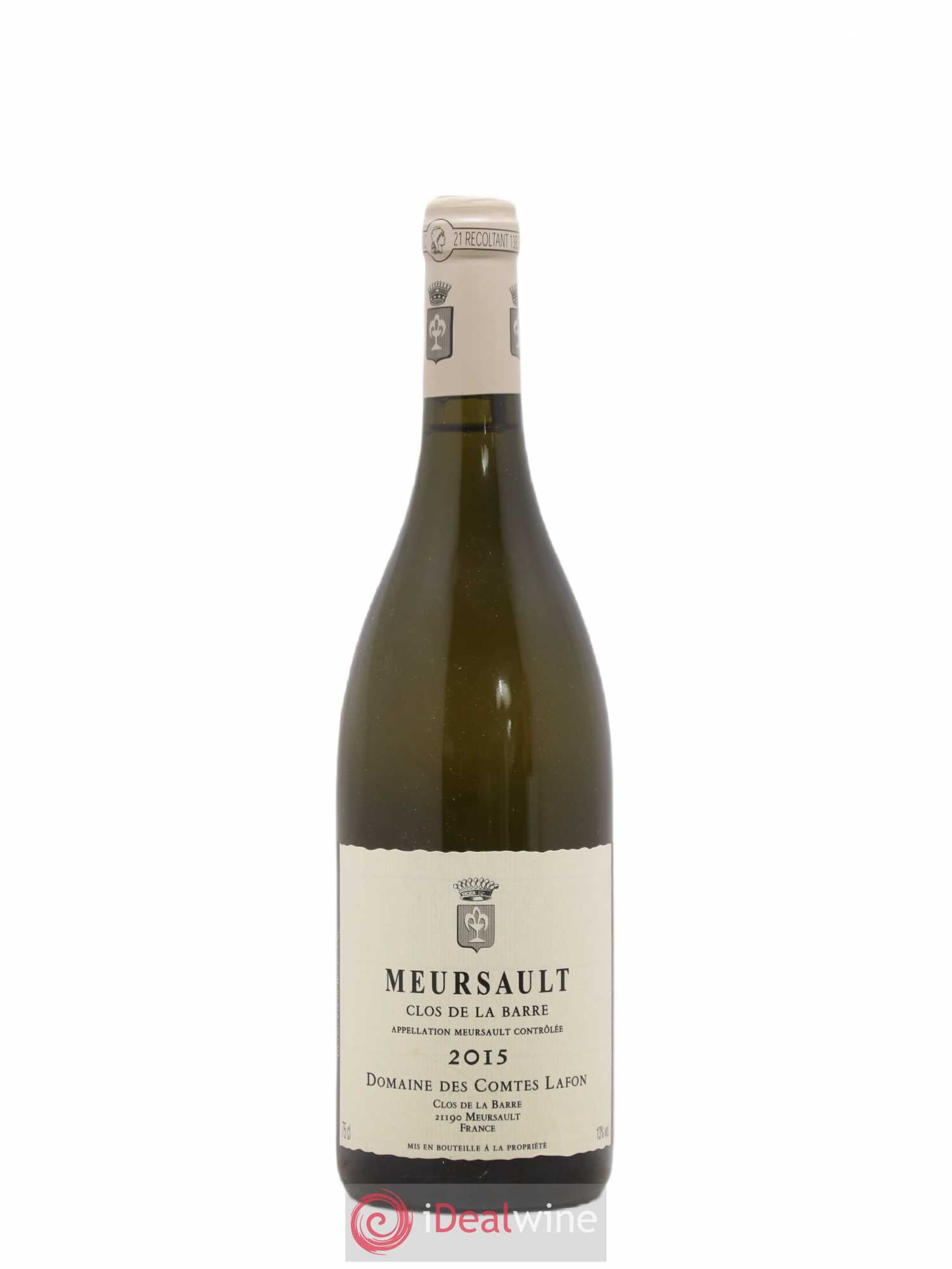 Meursault Clos de la Barre Comtes Lafon (Domaine des) 2015 - Lot de 1 bouteille - 0