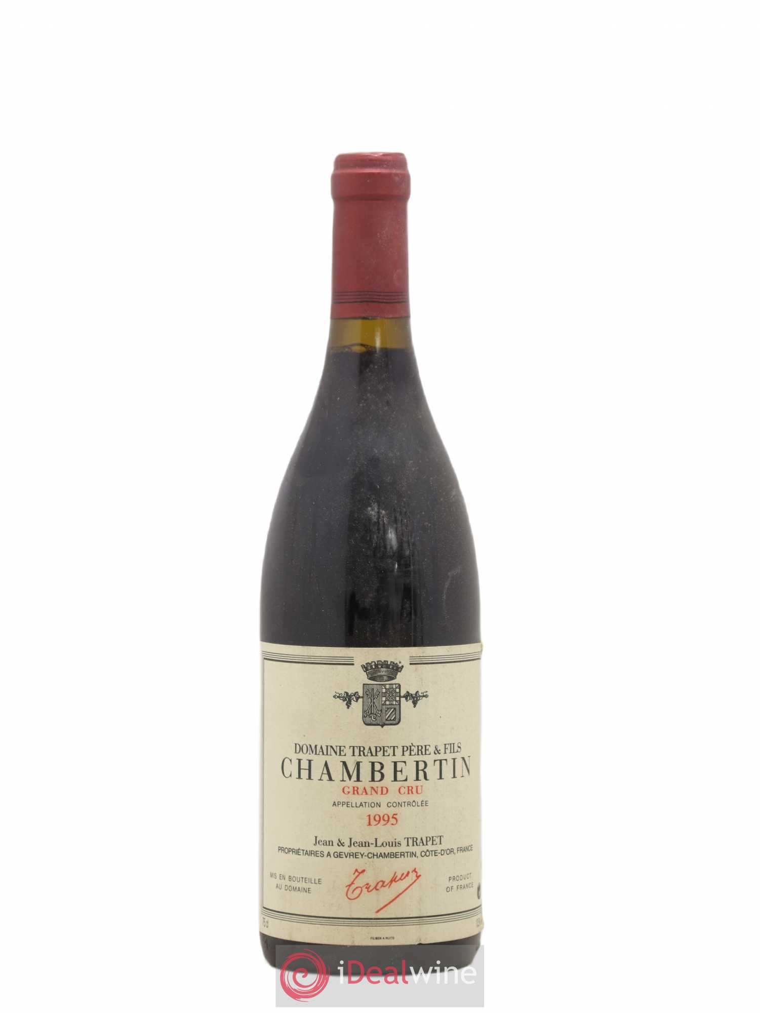 Chambertin Grand Cru Domaine Trapet 1995 - Lot de 1 bouteille - 0