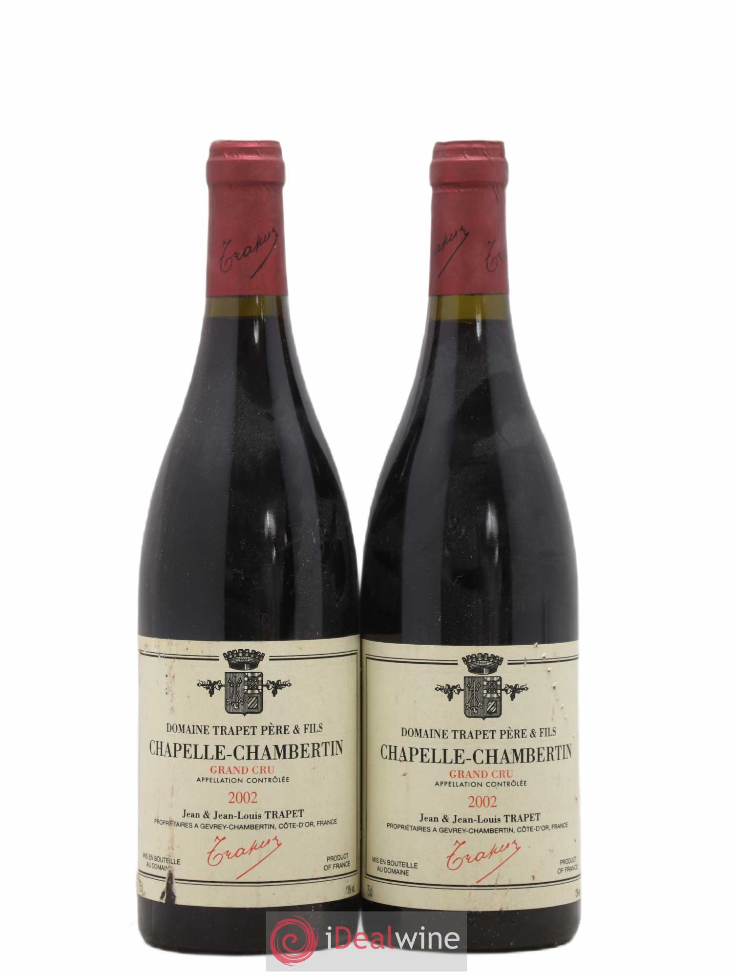 Chapelle-Chambertin Grand Cru Domaine Trapet 2002 - Lot de 2 bouteilles - 0