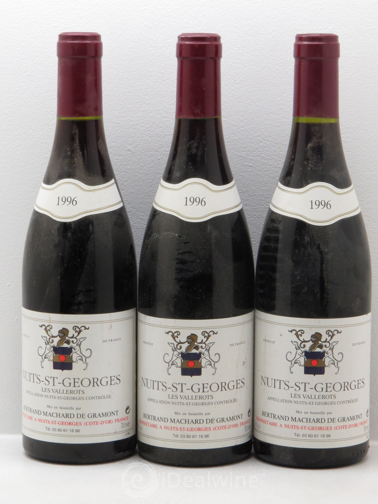 Nuits-Saint-Georges 1er Cru Machard de Gramont 1996 - Lot de 3 bouteilles - 0