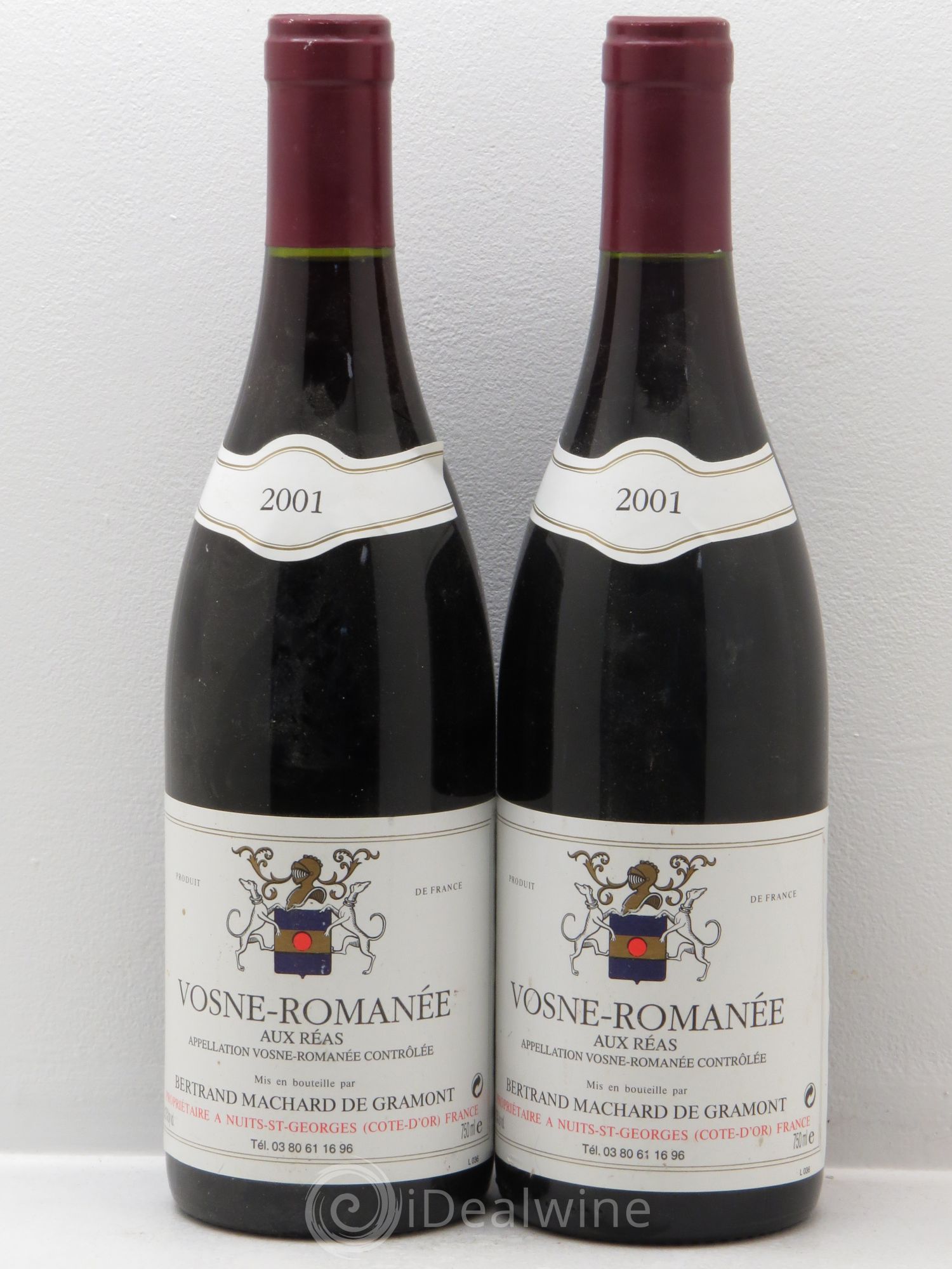 Vosne-Romanée Aux Réas - Machard de Gramont 2001 - Posten von 2 Flaschen - 0
