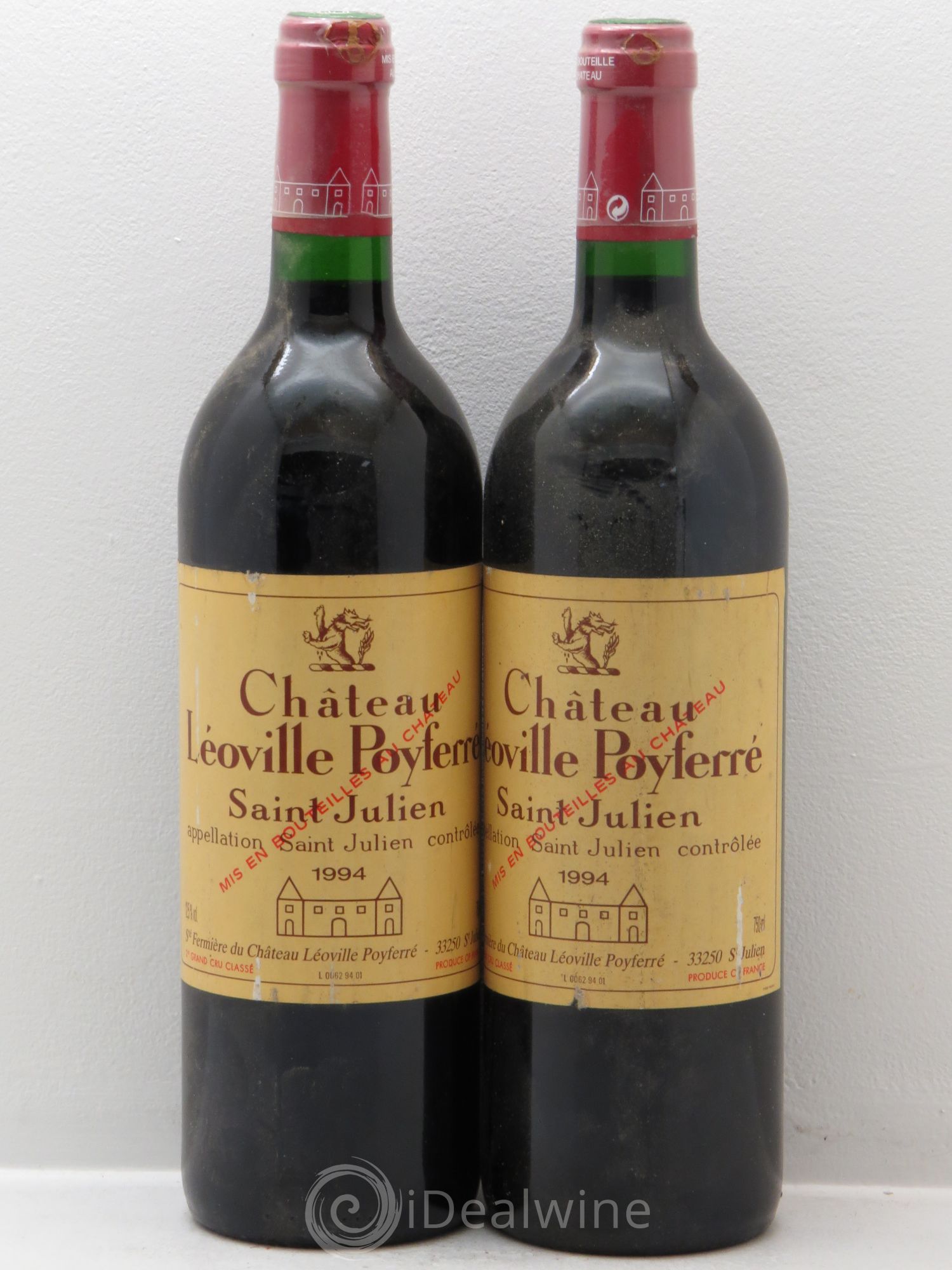 Château Léoville Poyferré 2ème Grand Cru Classé 1994 - Lot de 2 bouteilles - 0