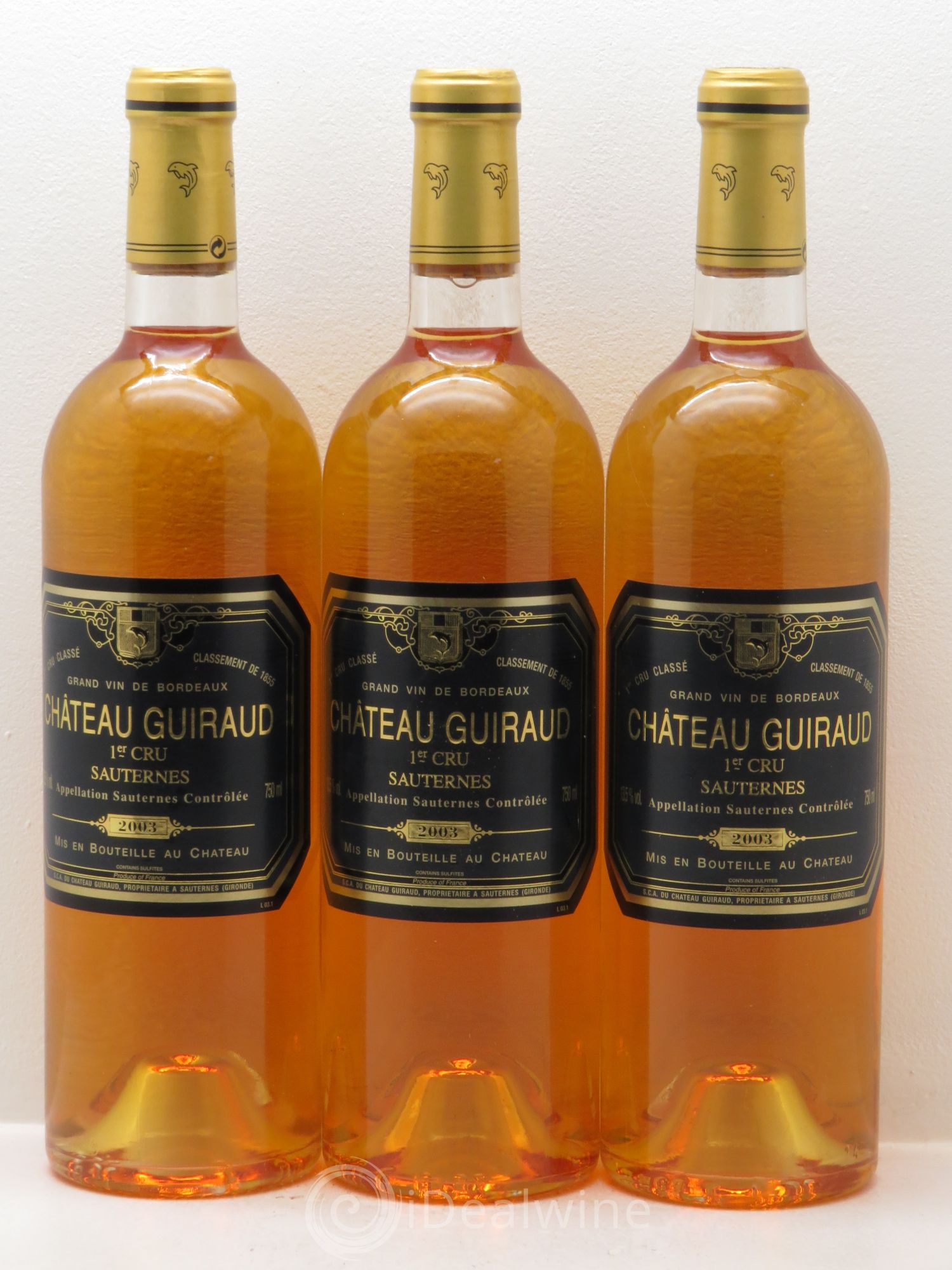 Château Guiraud 1er Grand Cru Classé 2003 - Lotto di 3 bottiglie - 0