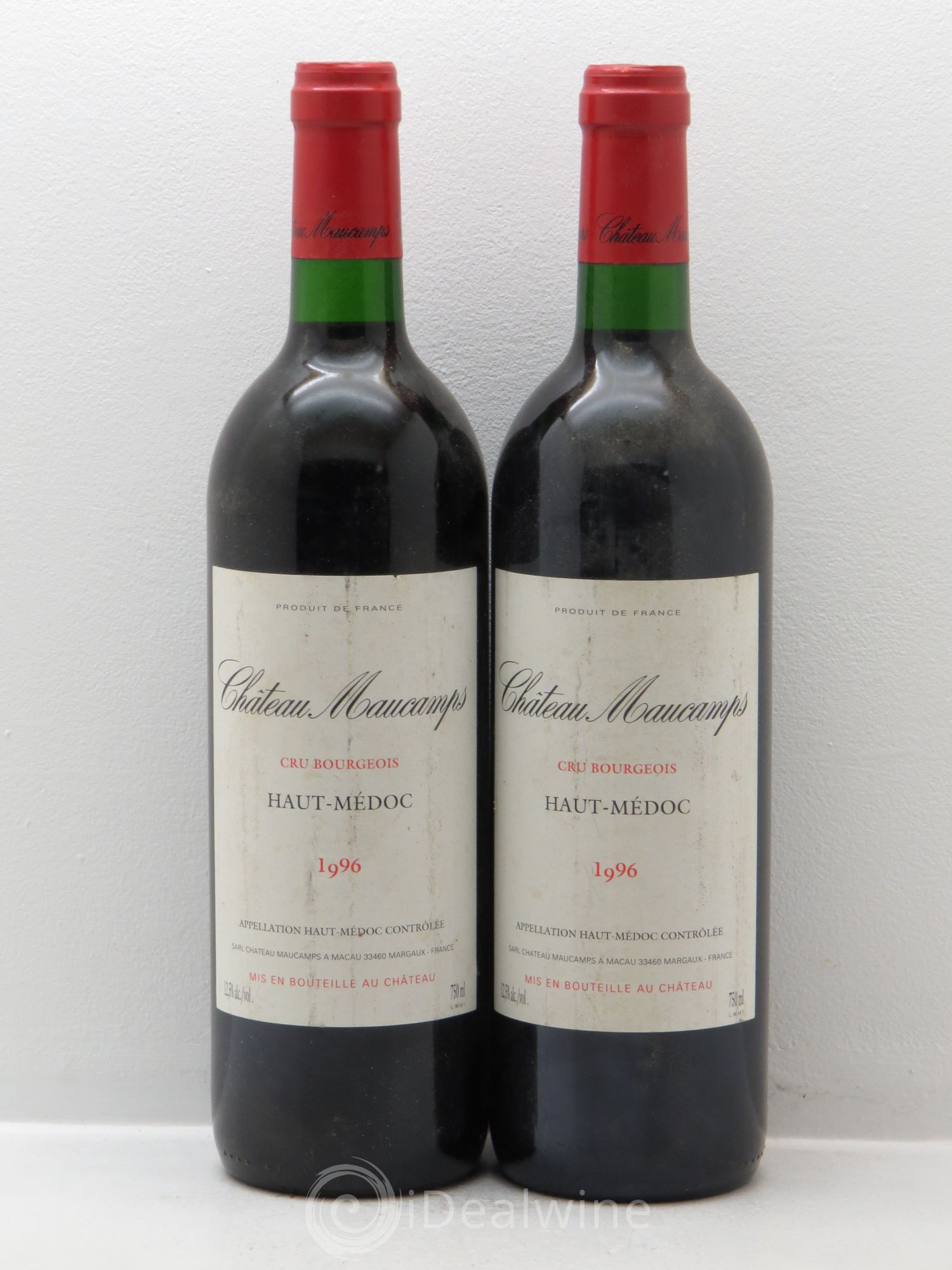 Château Maucamps Cru Bourgeois 1996 - Lot de 2 bouteilles - 0