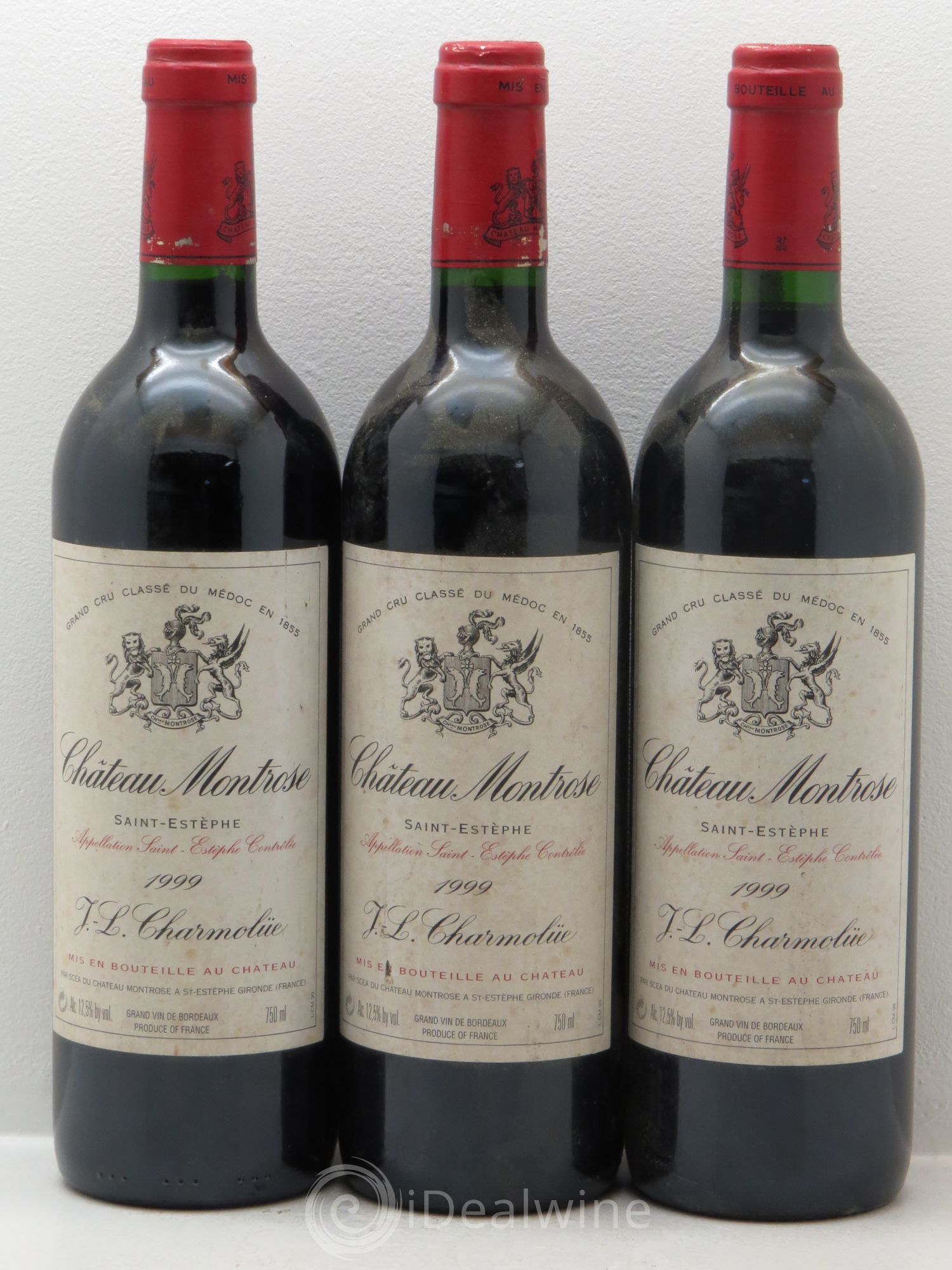 Château Montrose 2ème Grand Cru Classé 1999 - Lot de 3 bouteilles - 0