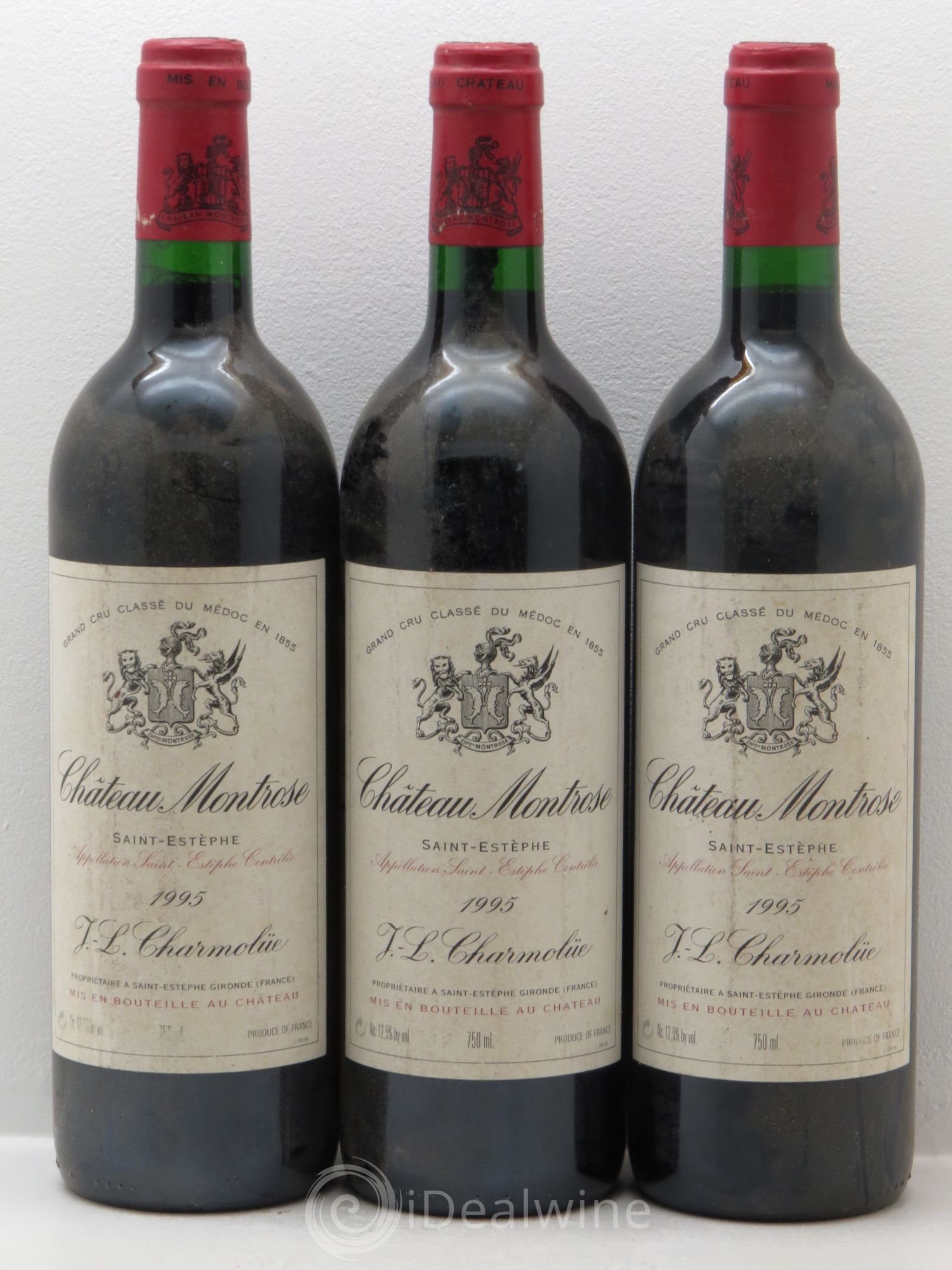 Château Montrose 2ème Grand Cru Classé 1995 - Lot de 3 bouteilles - 0