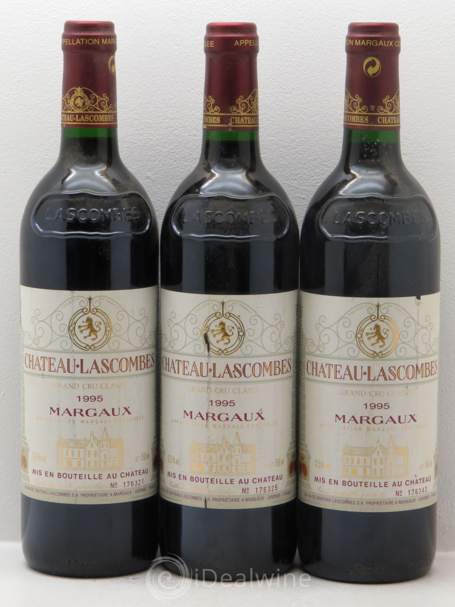 Château Lascombes 2ème Grand Cru Classé 1995 - Lot de 3 bouteilles - 0