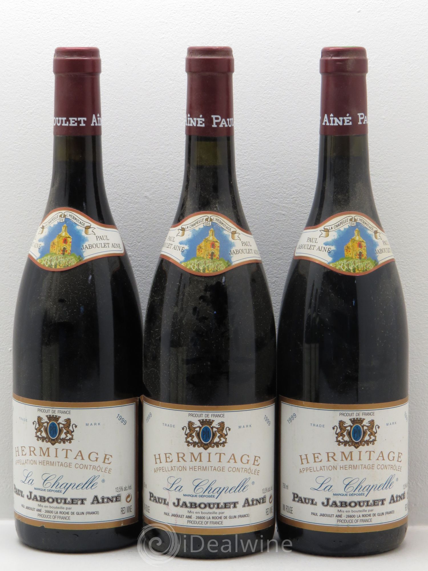 Hermitage La Chapelle Paul Jaboulet Ainé 1999 - Lot de 3 bouteilles - 0