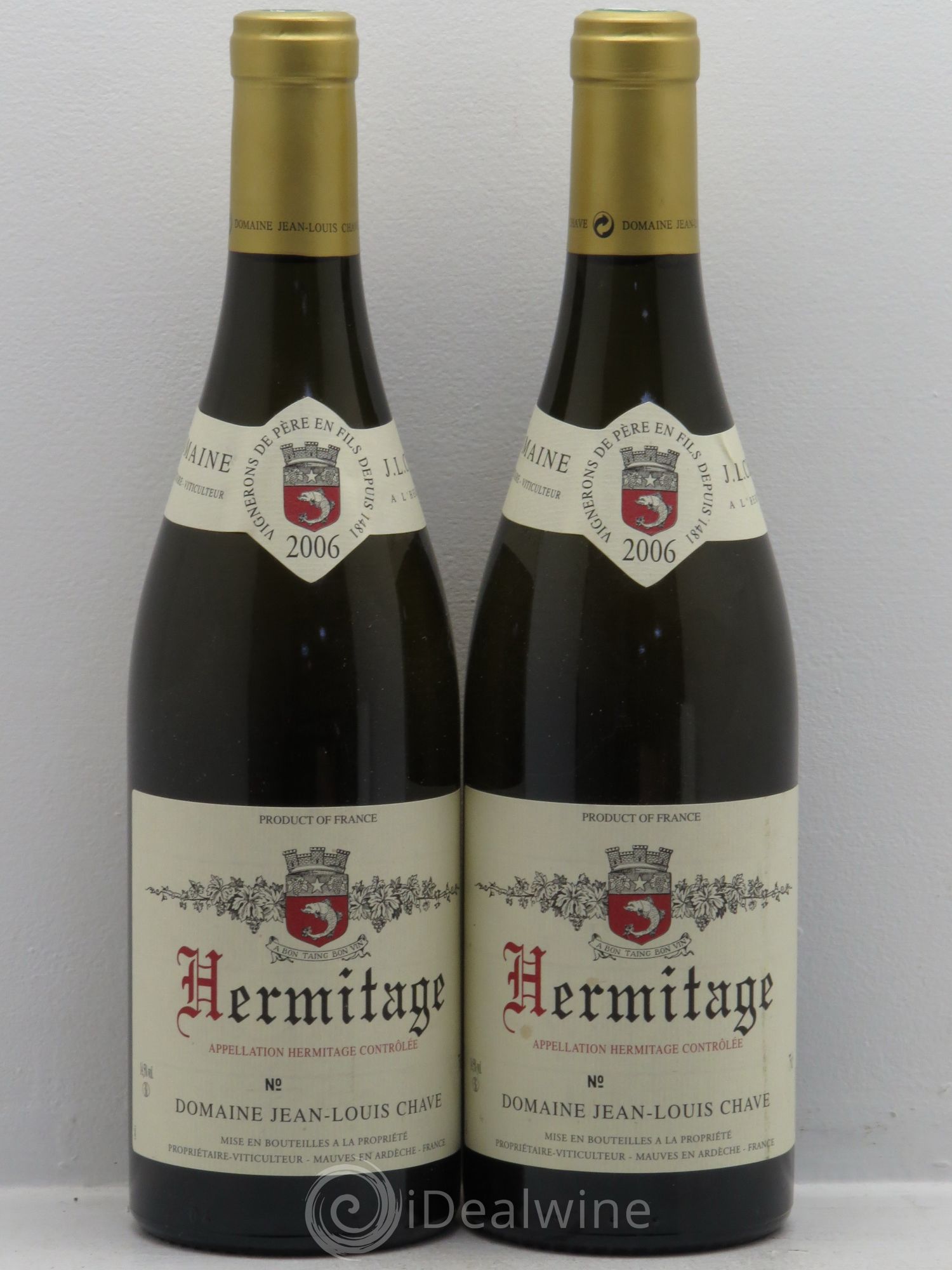 Hermitage Jean-Louis Chave 2006 - Lot de 2 bouteilles - 0