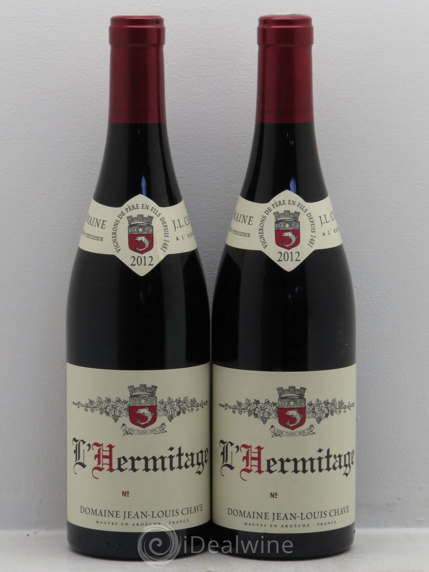 Hermitage Jean-Louis Chave 2012 - Lot de 2 bouteilles - 0