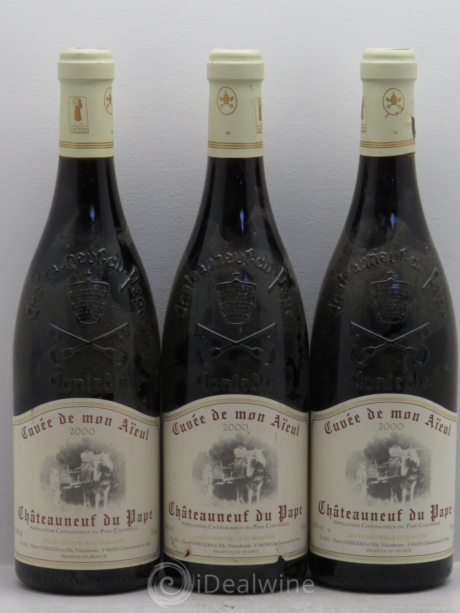 Châteauneuf-du-Pape Cuvée de mon Aïeul Pierre Usseglio & Fils 2000 - Lot de 3 bouteilles - 0