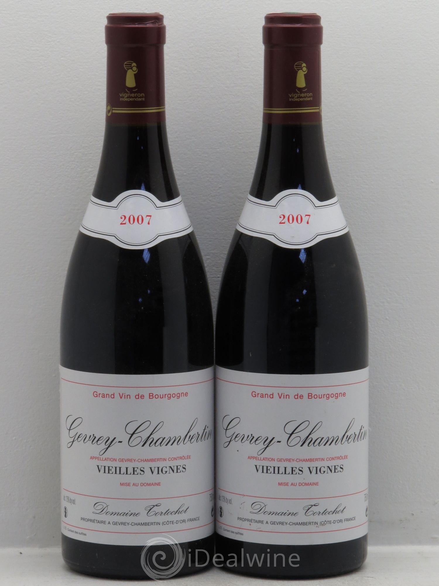 Gevrey-Chambertin Vieilles Vignes - Domaine Tortochot 2007 - Posten von 2 Flaschen - 0