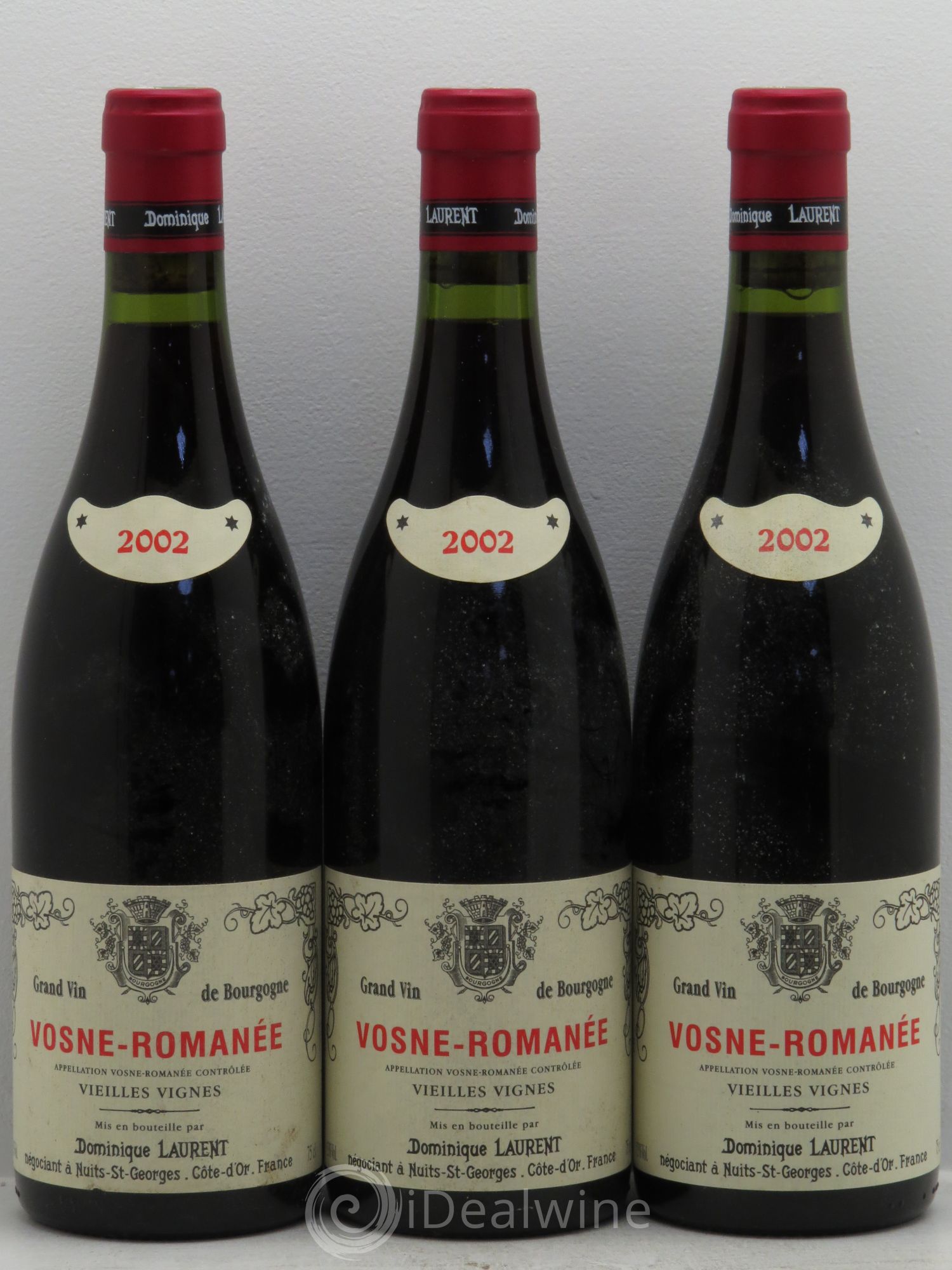 Vosne-Romanée Vieilles Vignes - Dominique Laurent 2002 - Posten von 3 Flaschen - 0