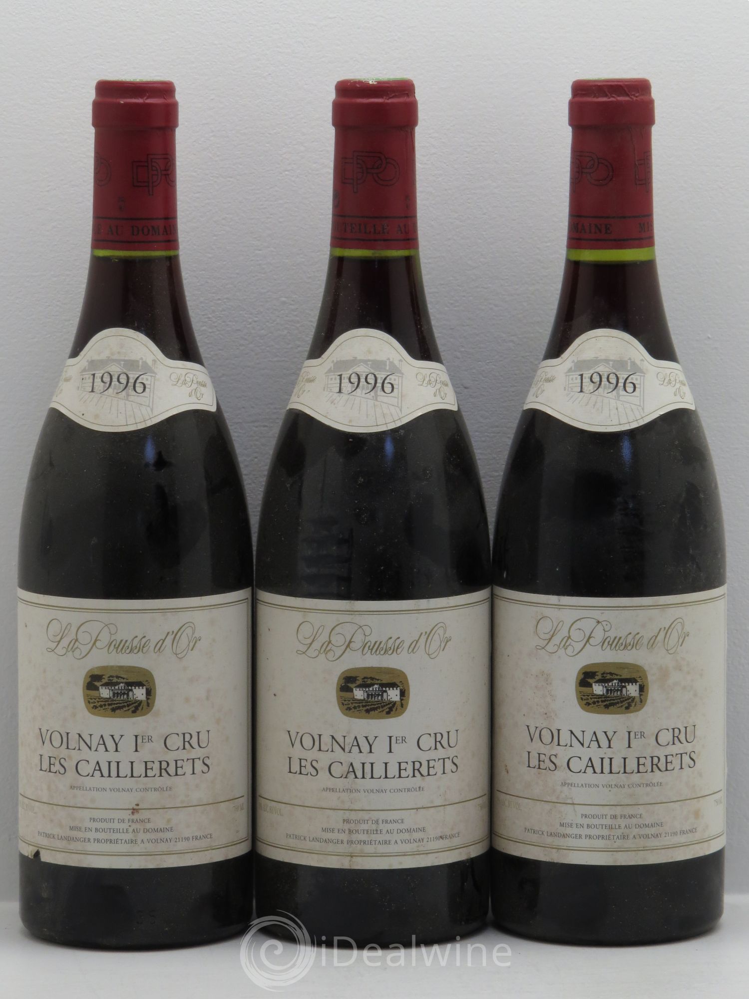 Volnay 1er Cru Les Caillerets La Pousse d'Or (Domaine de) 1996 - Lot de 3 bouteilles - 0