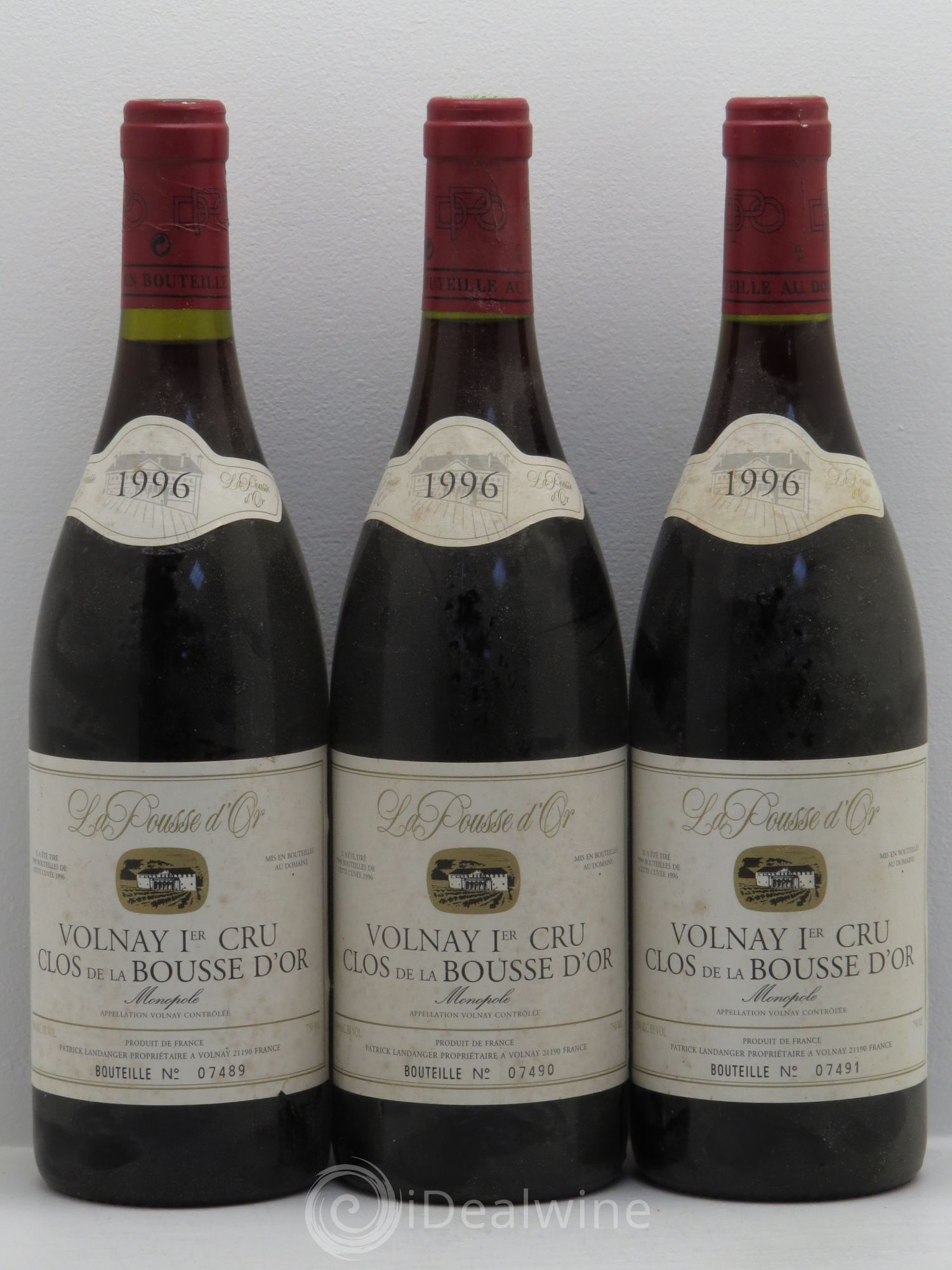 Volnay 1er Cru Clos de la Bousse d'Or La Pousse d'Or (Domaine de) 1996 - Lot de 3 bouteilles - 0