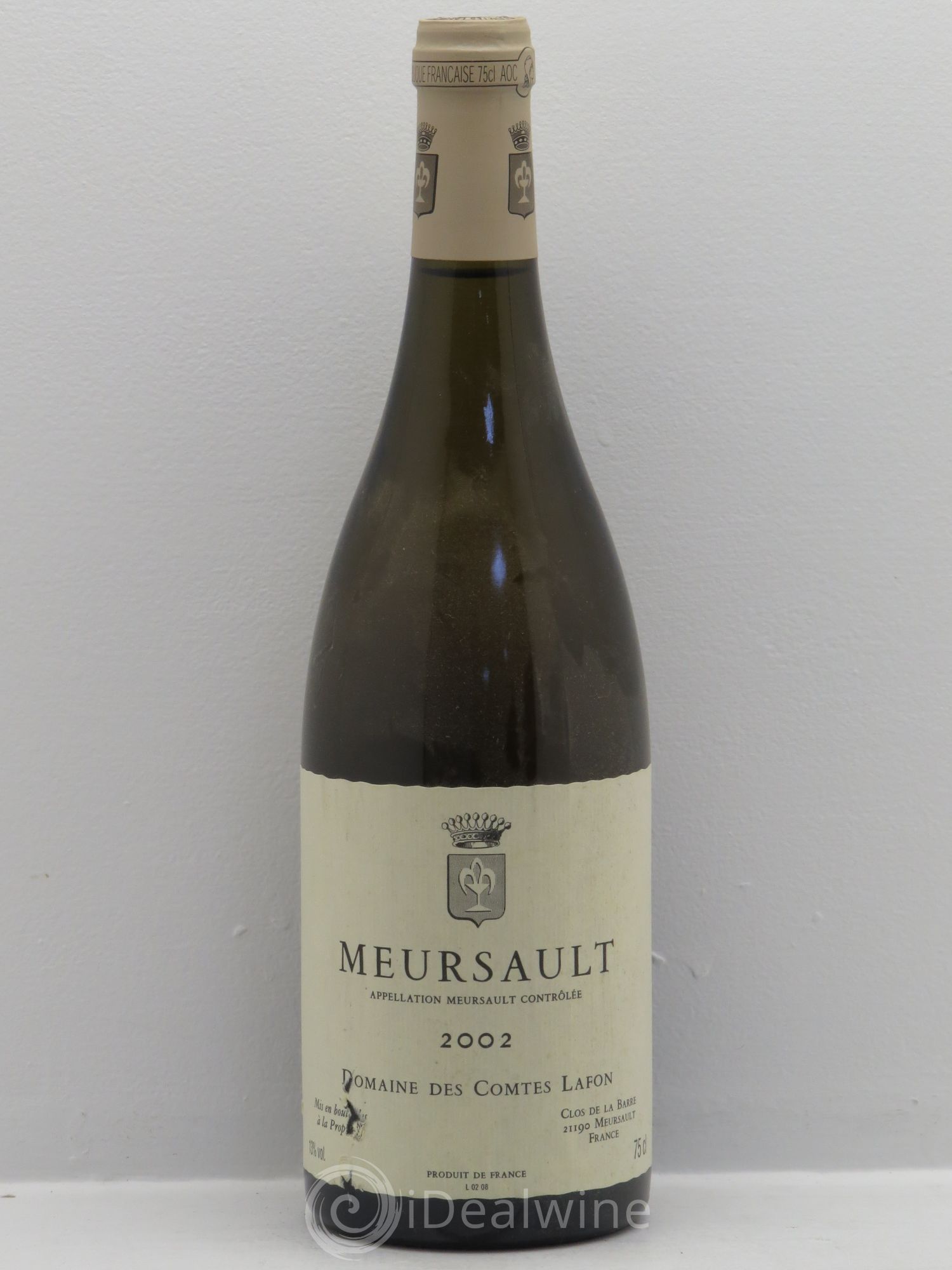 Meursault Comtes Lafon (Domaine des) 2002 - Lot de 1 bouteille - 0