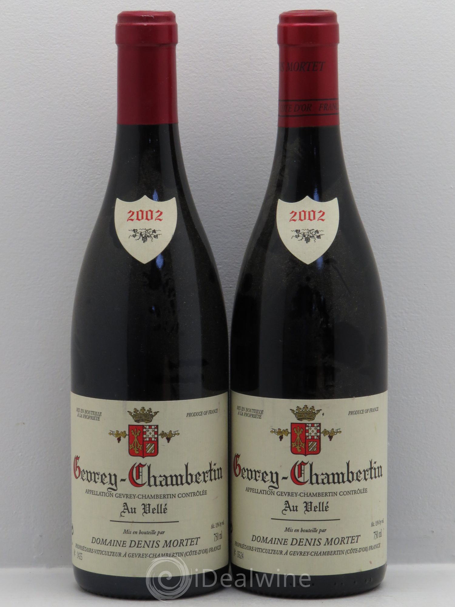 Gevrey-Chambertin Denis Mortet (Domaine) Au Vellé 2002 - Lot de 2 bouteilles - 0