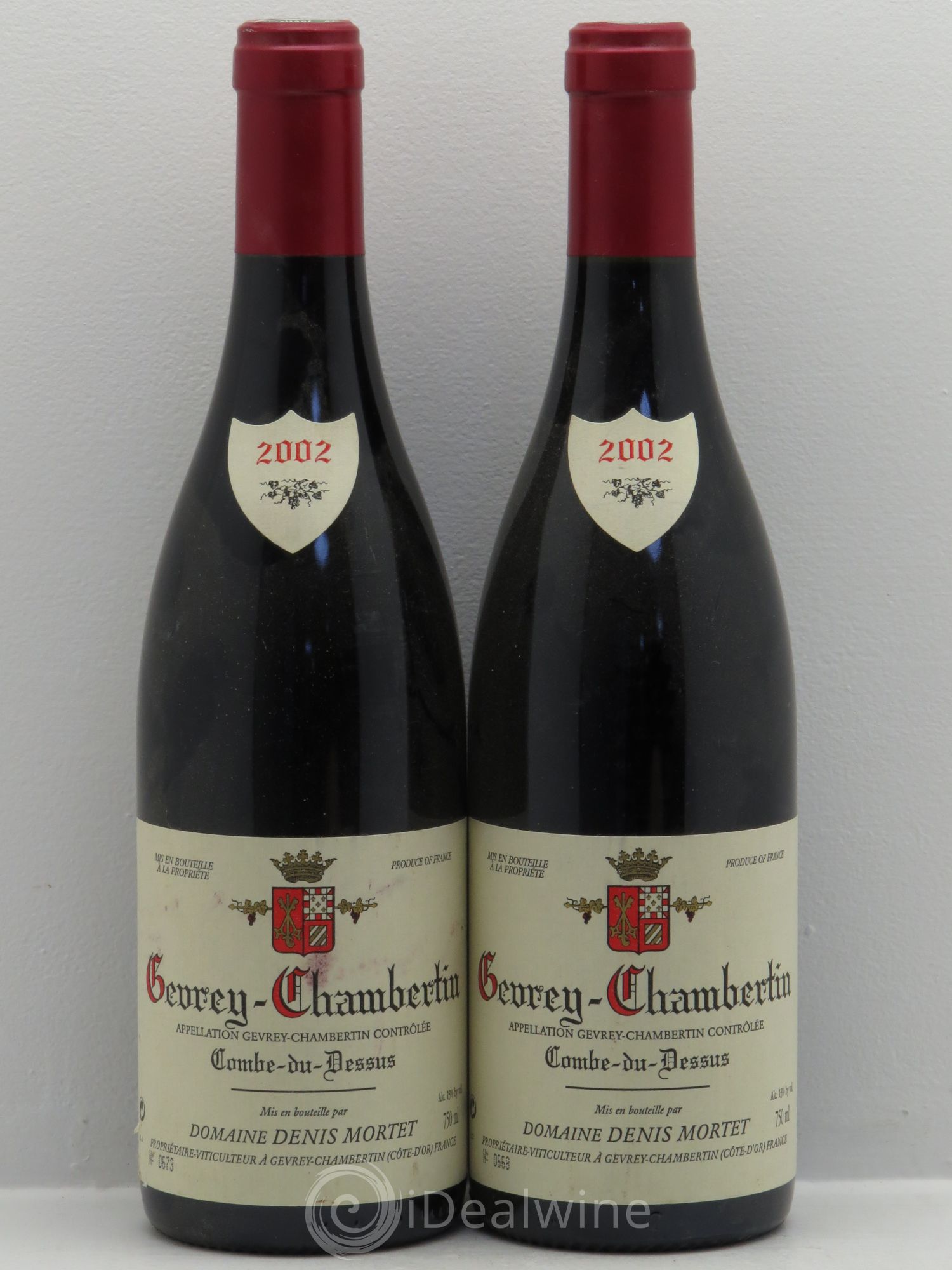 Gevrey-Chambertin Denis Mortet (Domaine) Combe du Dessus 2002 - Lot de 2 bouteilles - 0