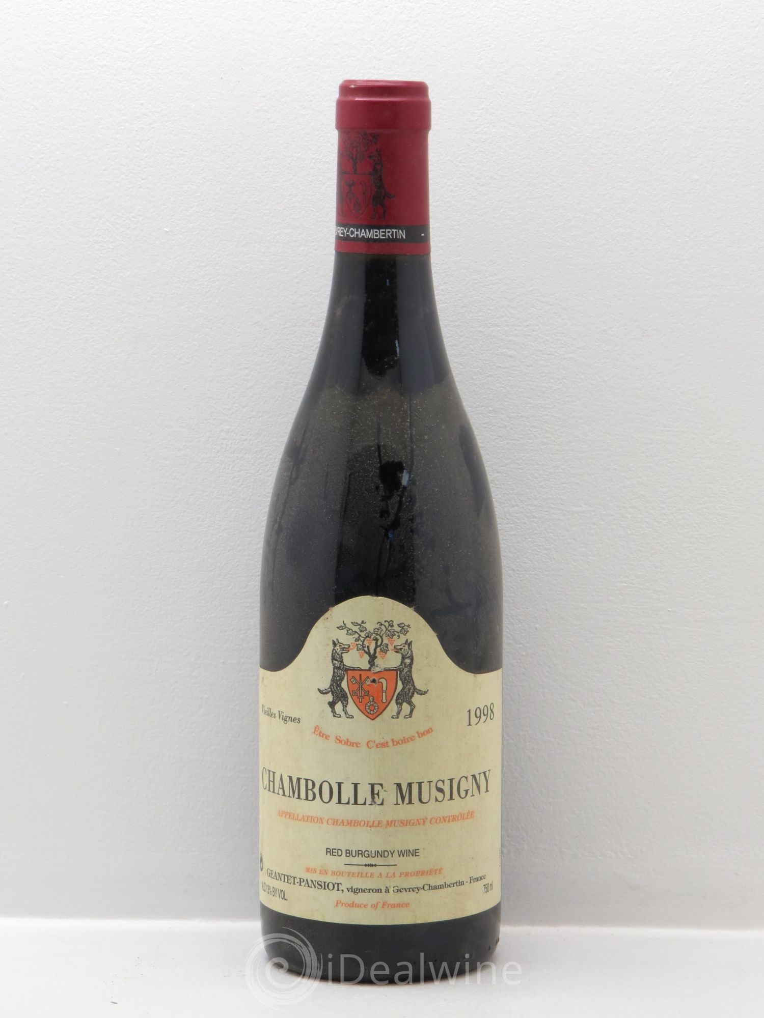 Chambolle-Musigny Vieilles vignes Geantet-Pansiot 1998 - Lot de 1 bouteille - 0