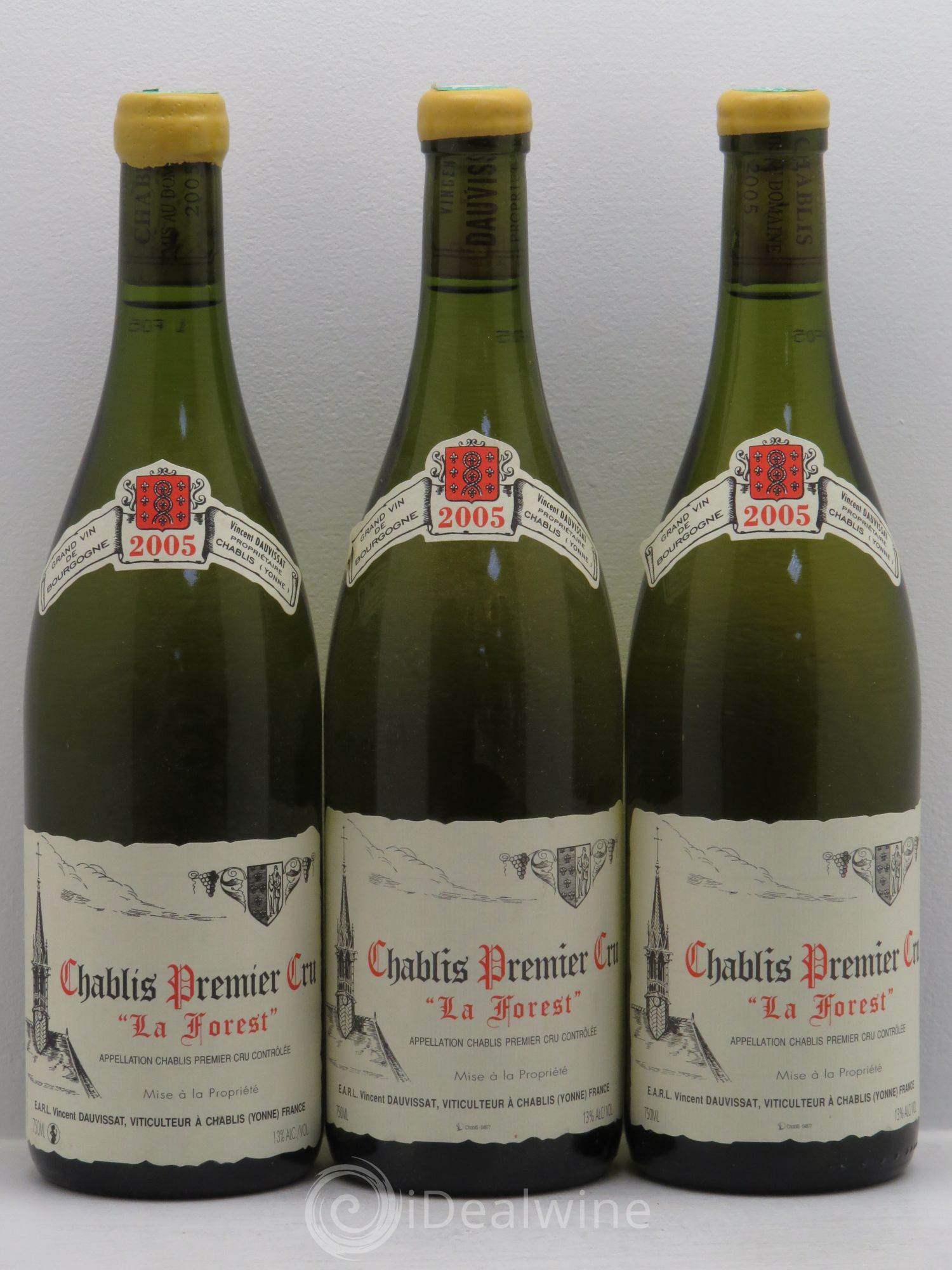 Chablis 1er Cru La Forest Vincent Dauvissat (Domaine) 2005 - Lot de 3 bouteilles - 0
