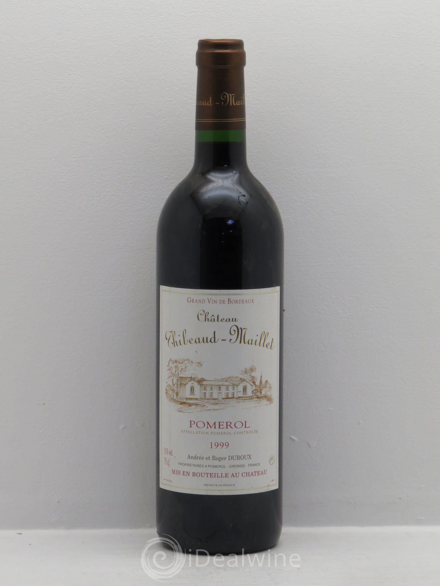 Pomerol Château Thiebaud Maillet 1999 - Lot de 1 bouteille - 0