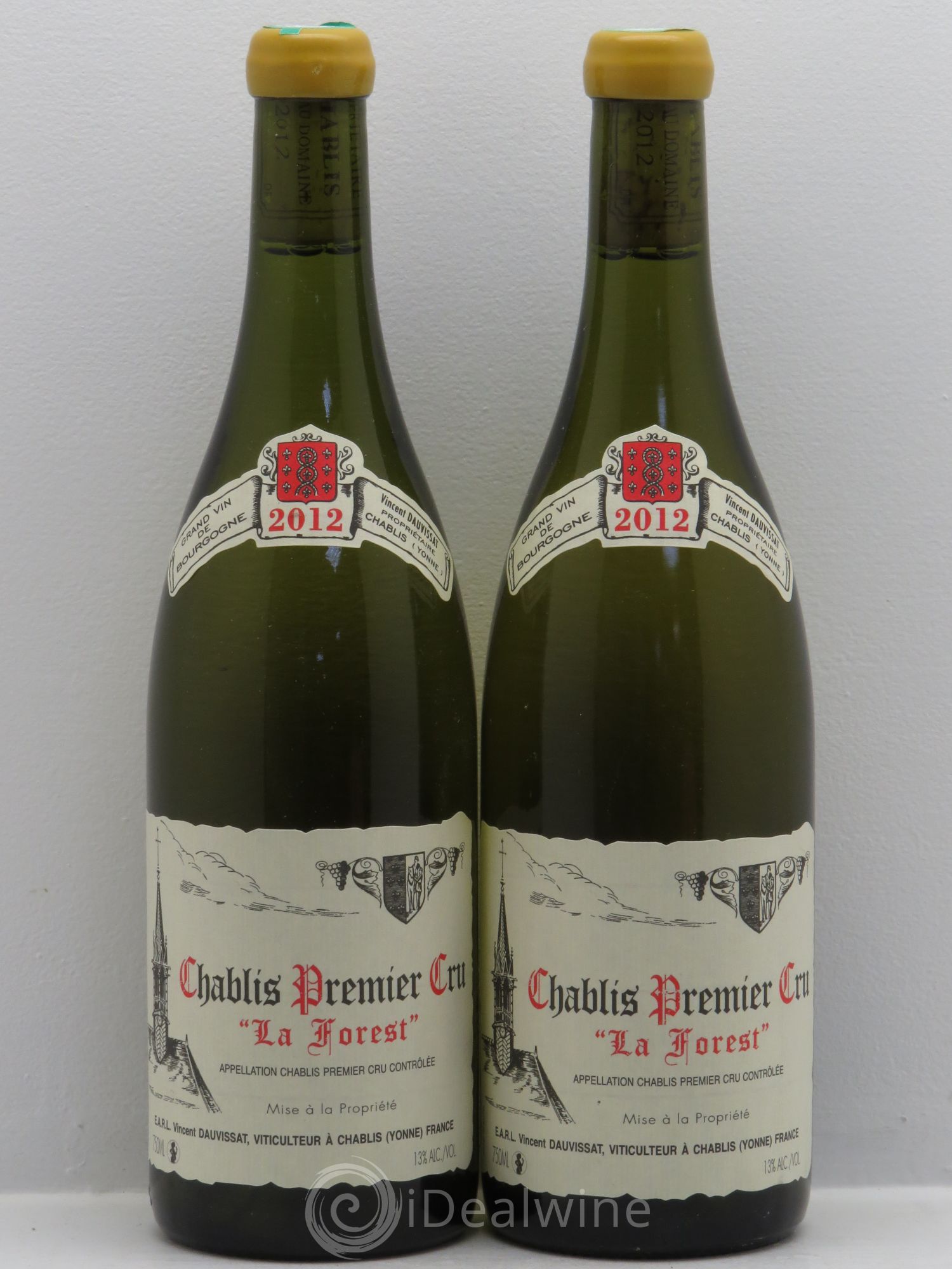 Chablis 1er Cru La Forest Vincent Dauvissat (Domaine) 2012 - Lot de 2 bouteilles - 0