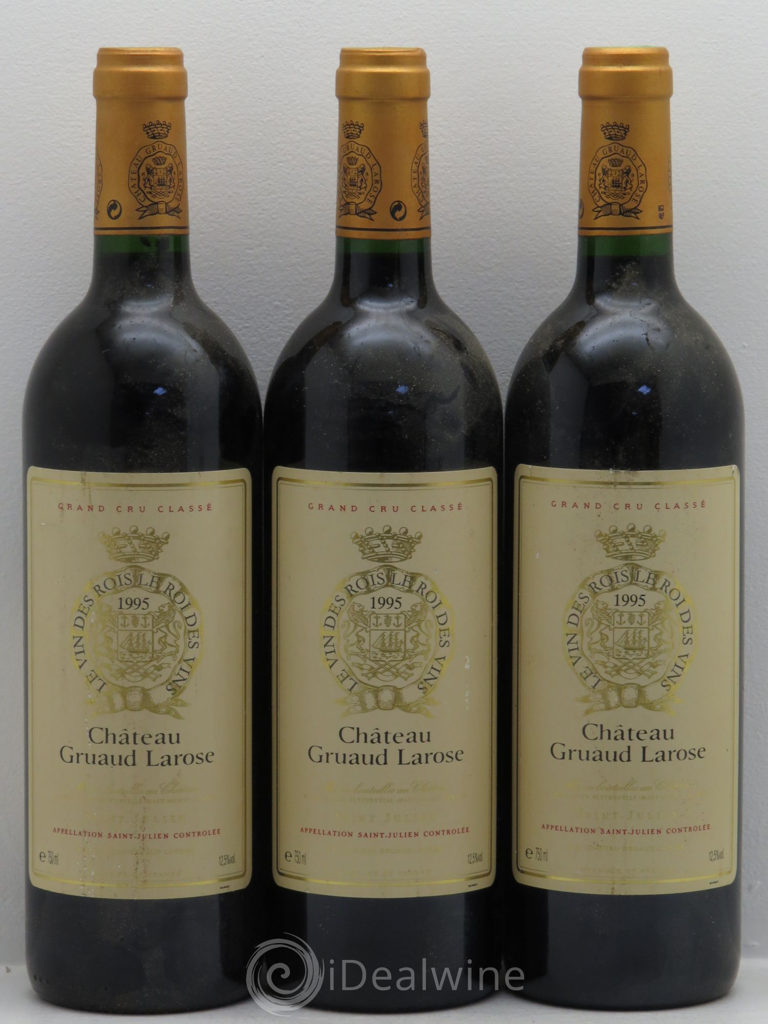 Château Gruaud Larose 2ème Grand Cru Classé 1995 - Lot de 3 bouteilles - 0