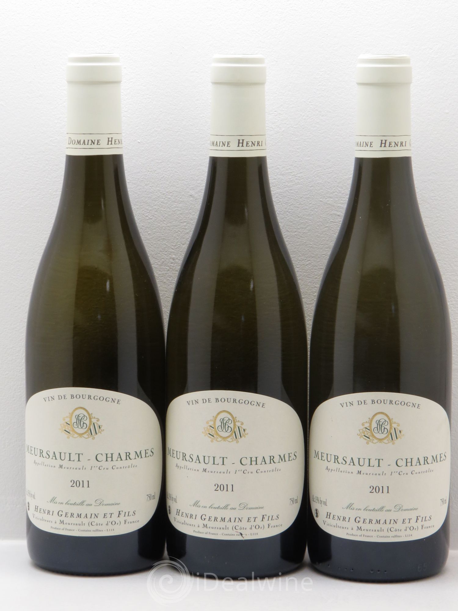 Meursault 1er Cru Henri Germain 2011 - Lot de 3 bouteilles - 0
