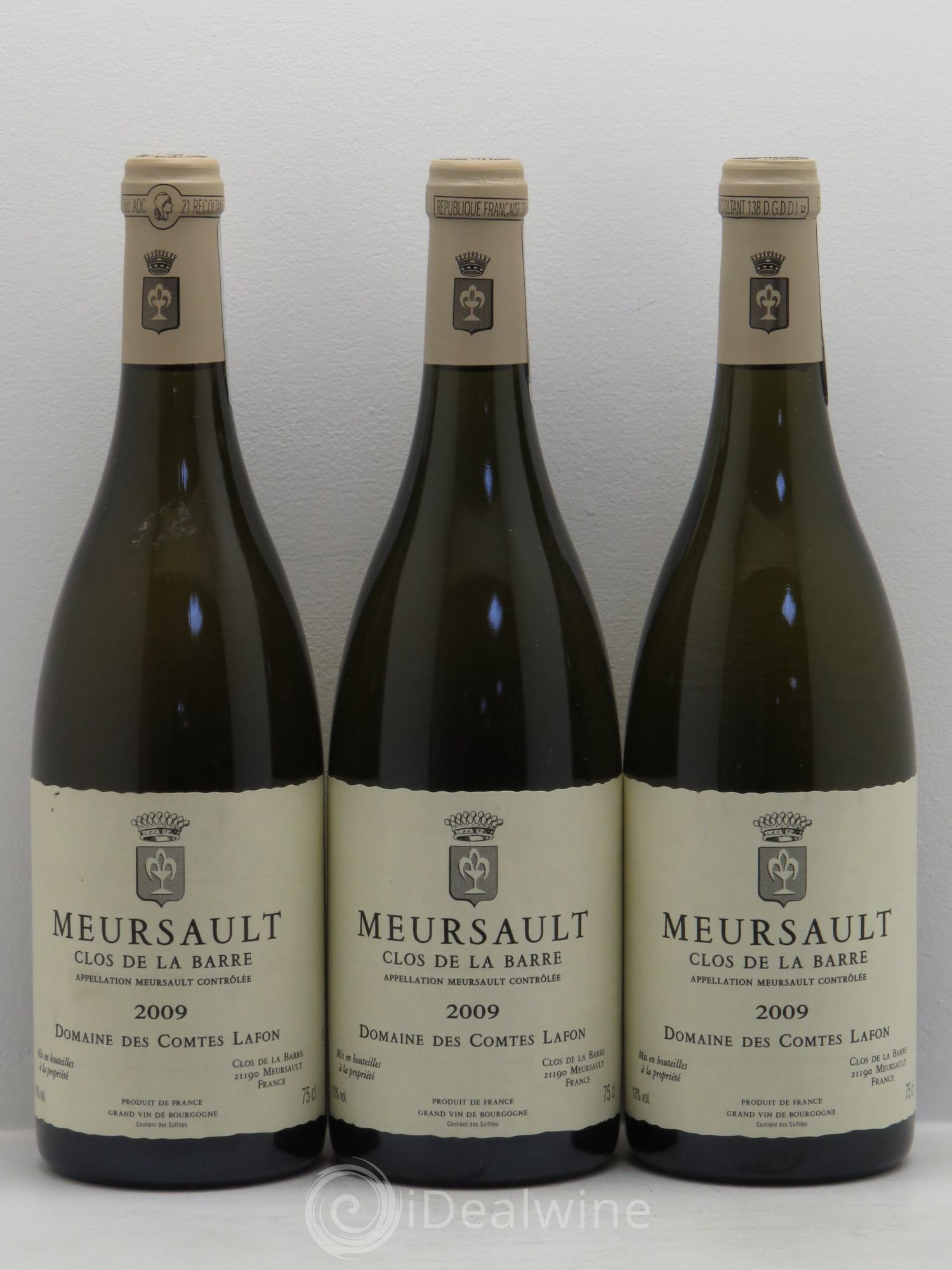 Meursault Clos de la Barre Comtes Lafon (Domaine des) 2009 - Lot de 3 bouteilles - 0