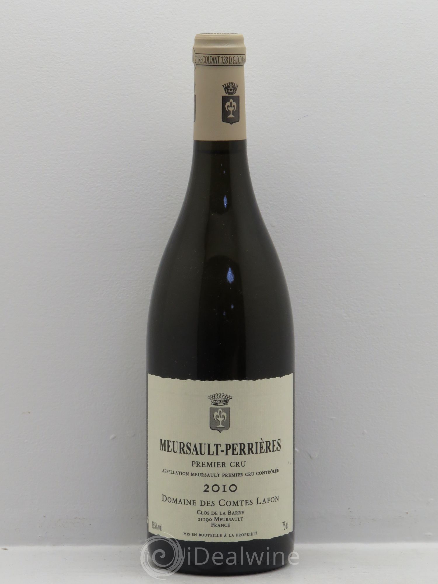 Meursault 1er Cru Perrières Comtes Lafon (Domaine des) 2010 - Lot de 1 bouteille - 0