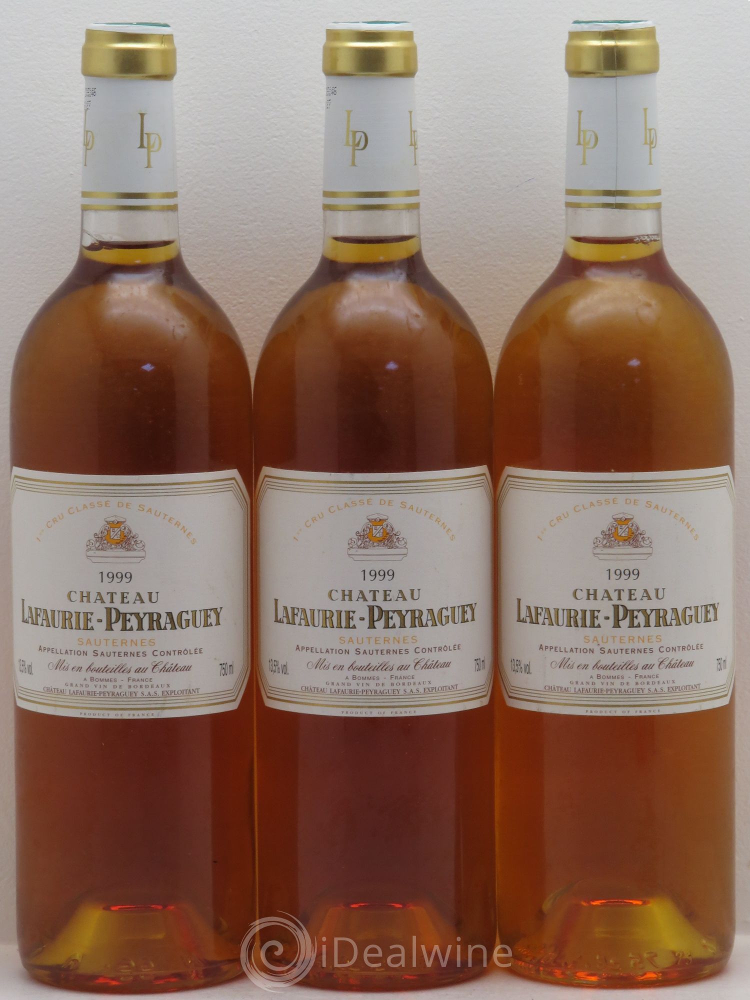 Château Lafaurie-Peyraguey 1er Grand Cru Classé 1999 - Lotto di 3 bottiglie - 0