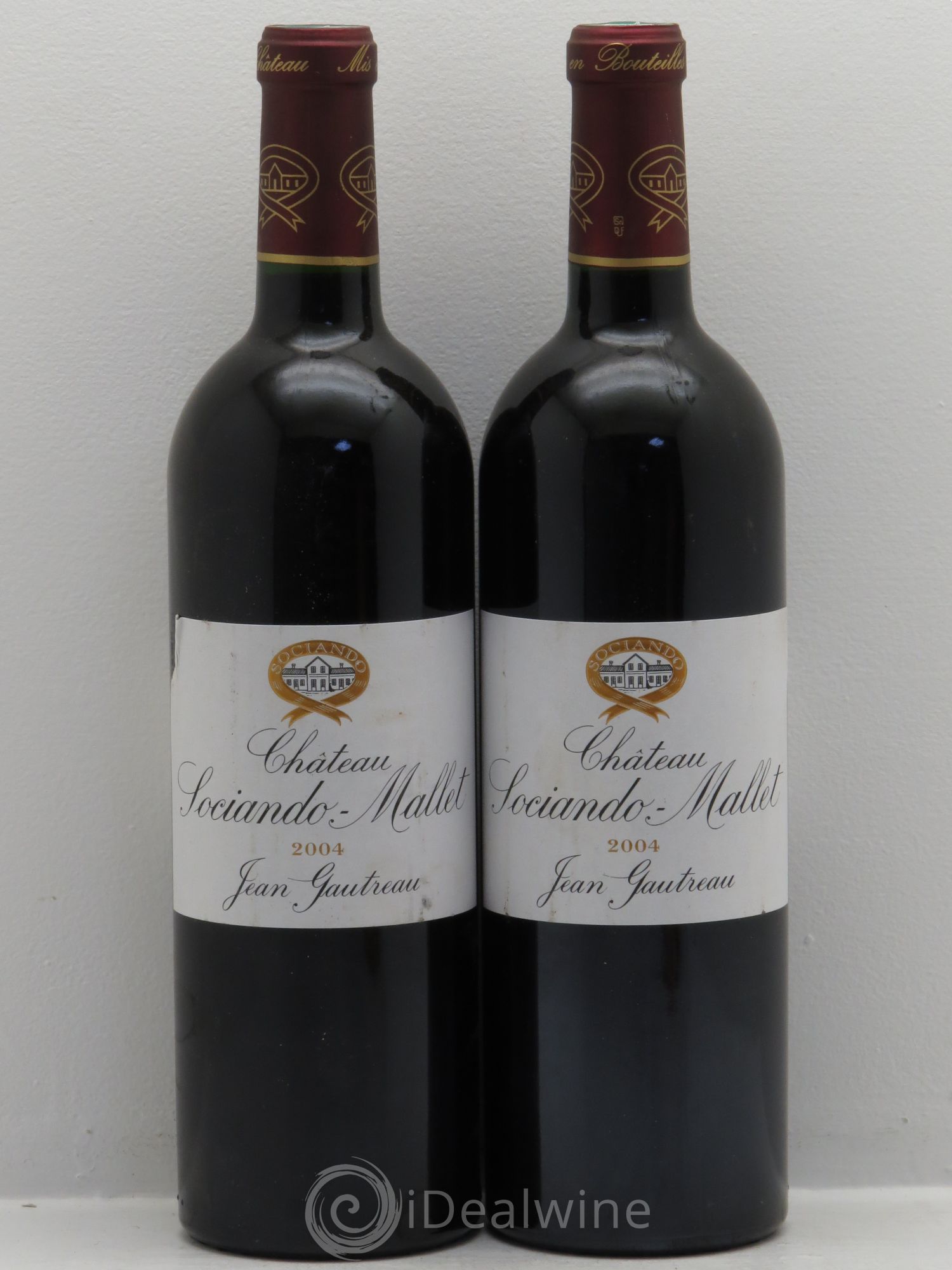 Château Sociando Mallet 2004 - Lot de 2 bouteilles - 0