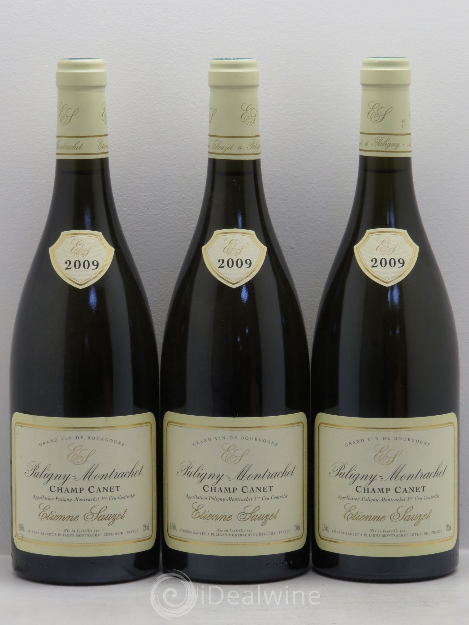 Puligny-Montrachet 1er Cru Champ Canet Etienne Sauzet 2009 - Lot de 3 bouteilles - 0