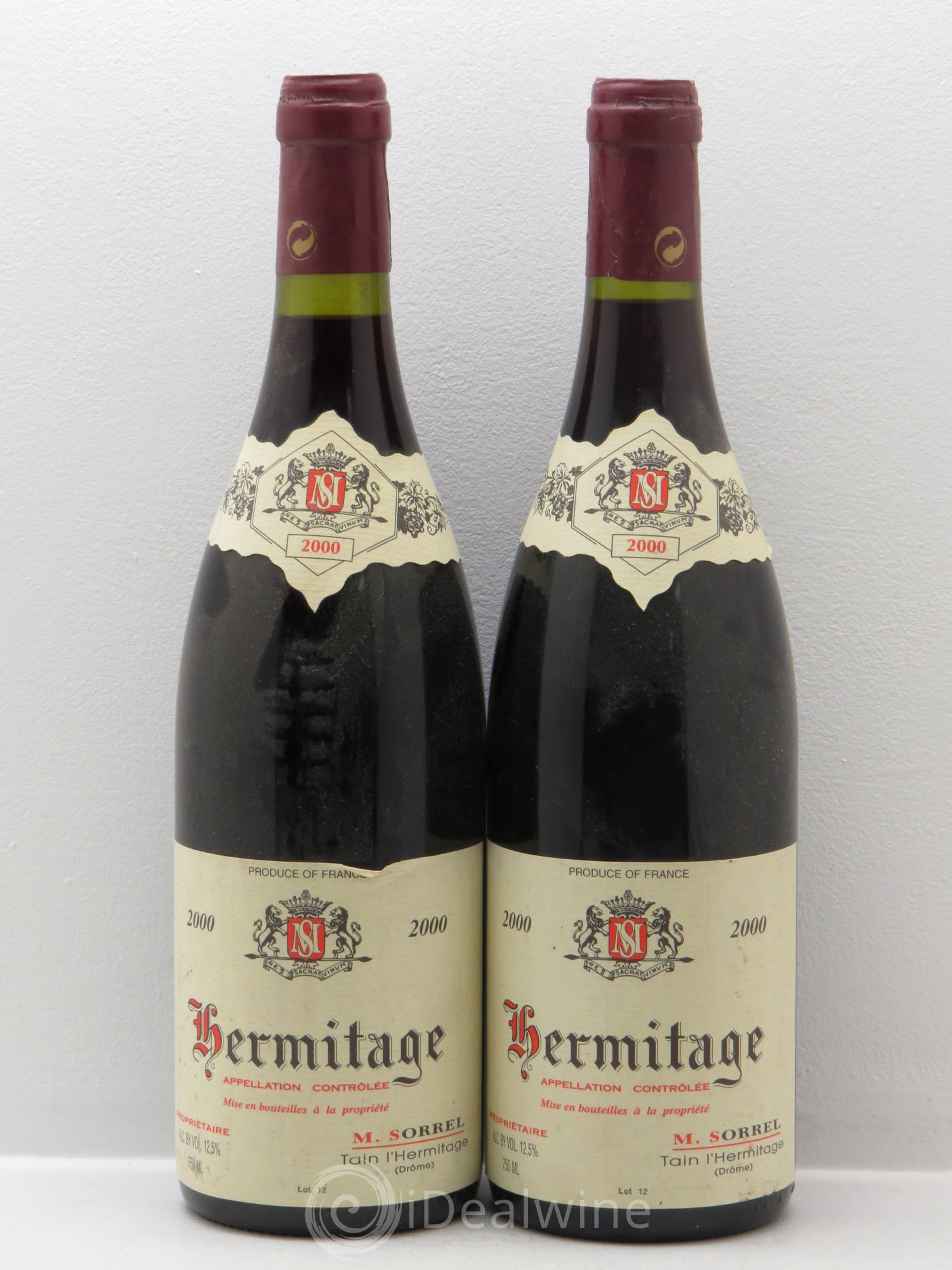 Hermitage Marc Sorrel 2000 - Lot de 2 bouteilles - 0