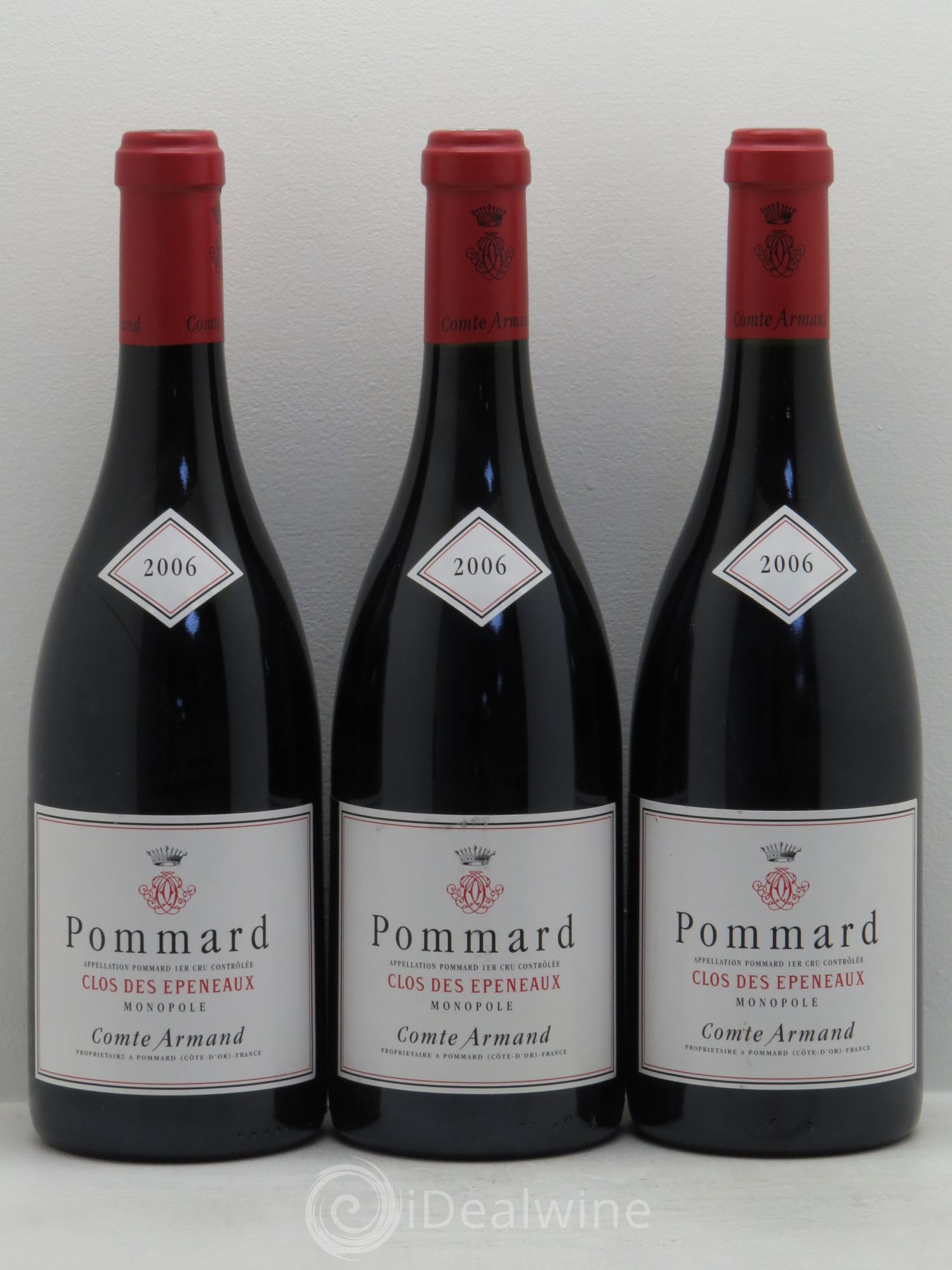 Pommard 1er Cru Clos des Epeneaux Comte Armand 2006 - Lot de 3 bouteilles - 0